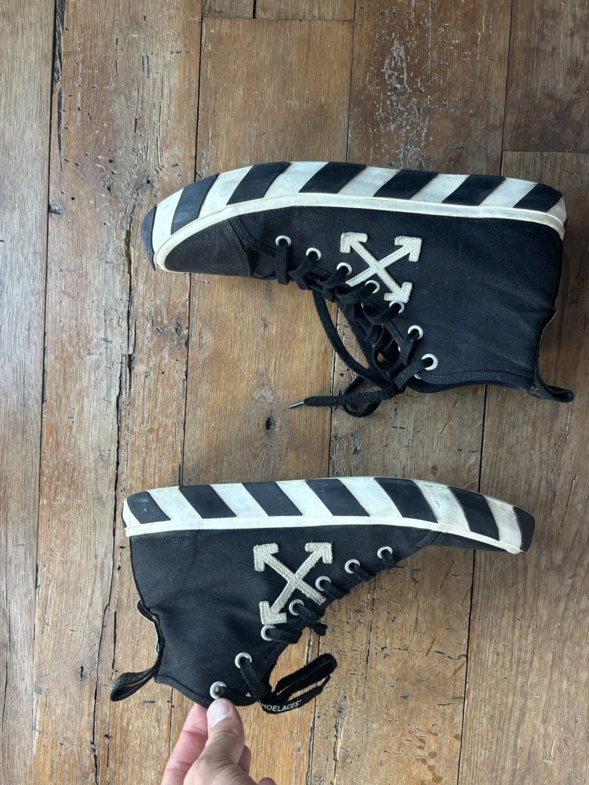 Off-White Off-White High Top Shoes Size US 13 / EU 46 - 2 Thumbnail