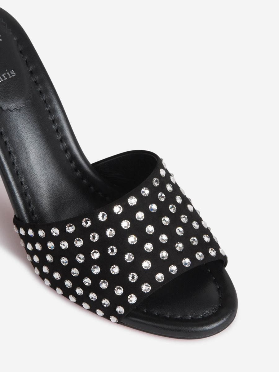 Christian Louboutin o1w1db10325 Mules in Black Size US 11 / IT 41 - 3 Thumbnail