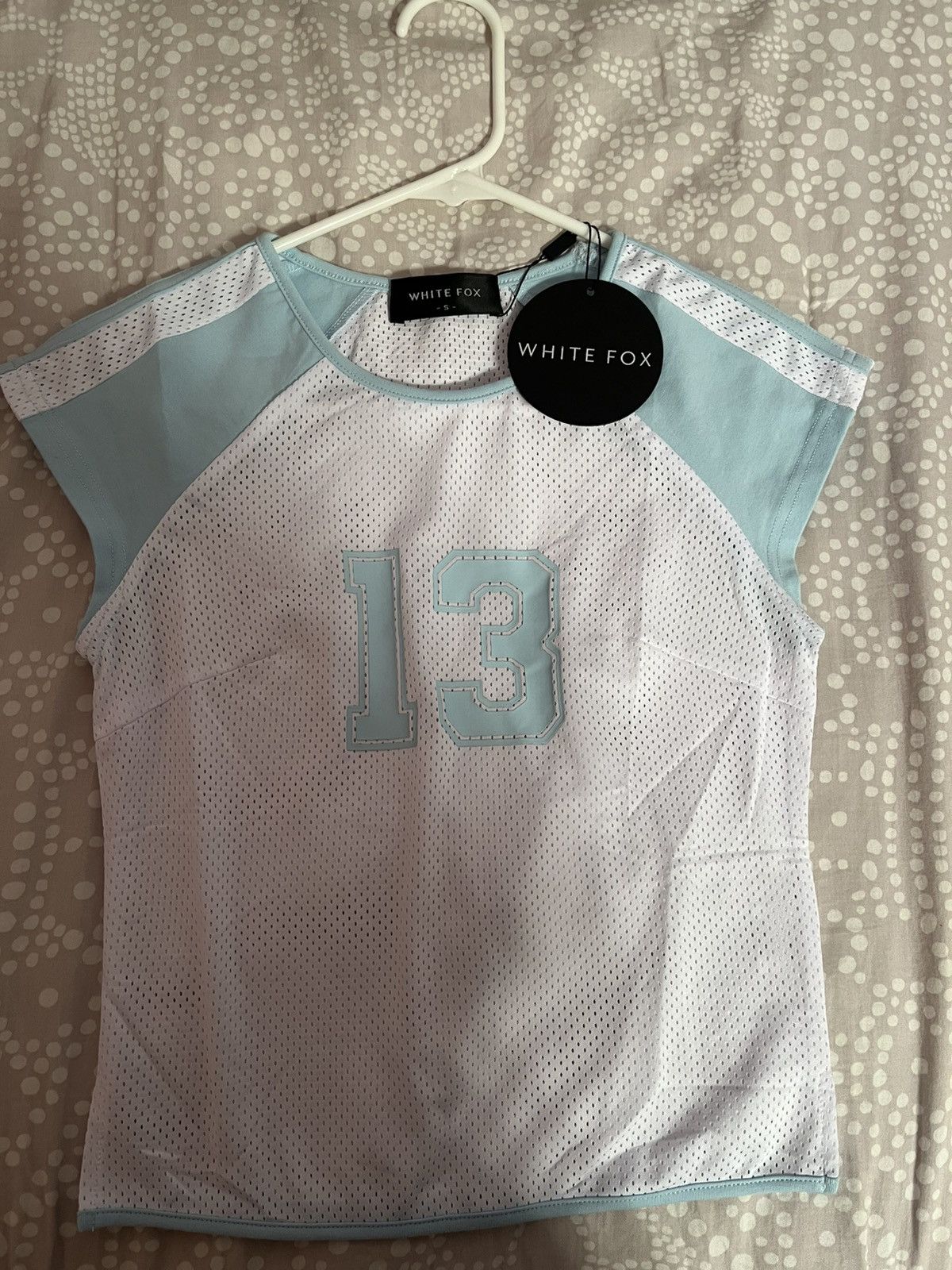 Fox Racing White Fox Cropped Short Sleeve Size S / US 4 / IT 40 - 1 Thumbnail