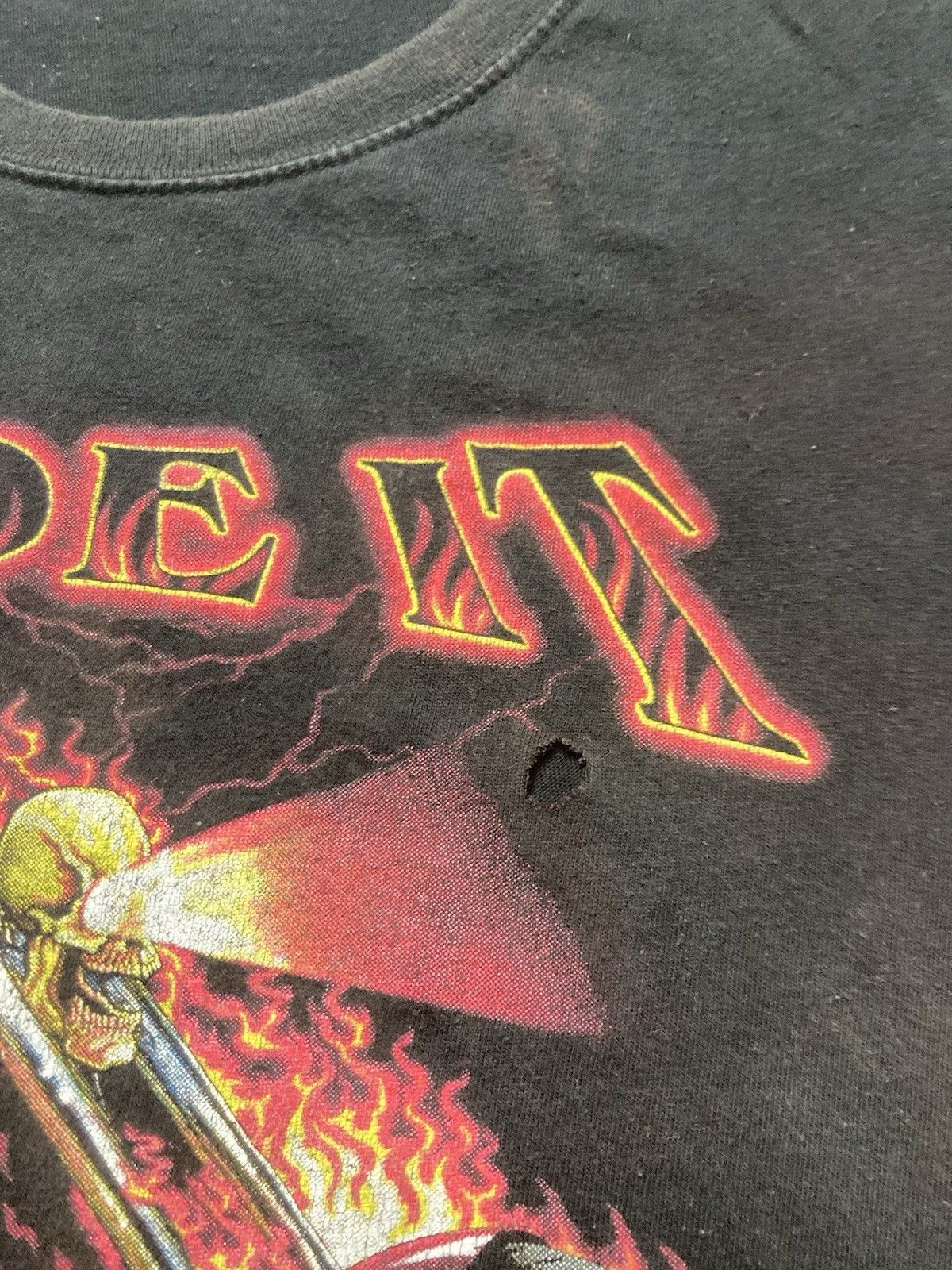 Harley Davidson × Vintage y2k tshirt ride like you stole harley skull flames chopped L Size US L / EU 52-54 / 3 - 4 Thumbnail