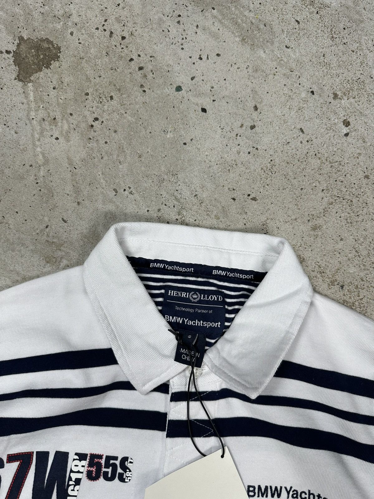 BMW BMW Yachting Sport Racing Striped Rugby Polo Long Sleeve Tee Size US S / EU 44-46 / 1 - 8 Thumbnail