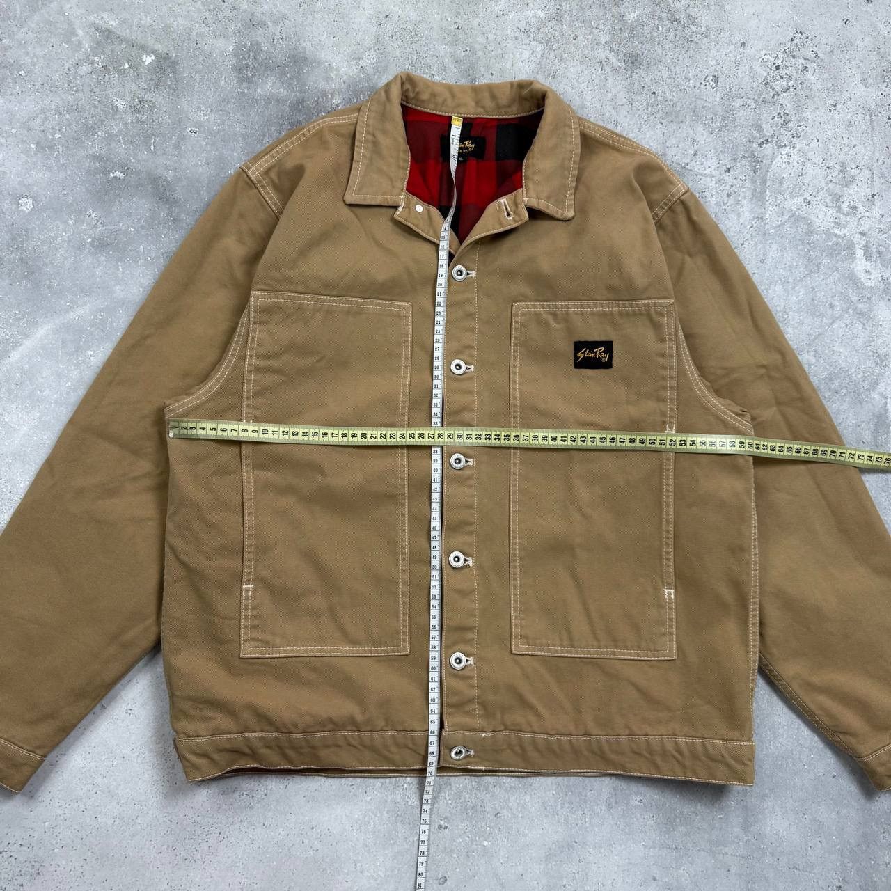Stan Ray Stan Ray Duck Canvas Winter Box Work Jacket Khaki Beige XL Size US XL / EU 56 / 4 - 2 Thumbnail