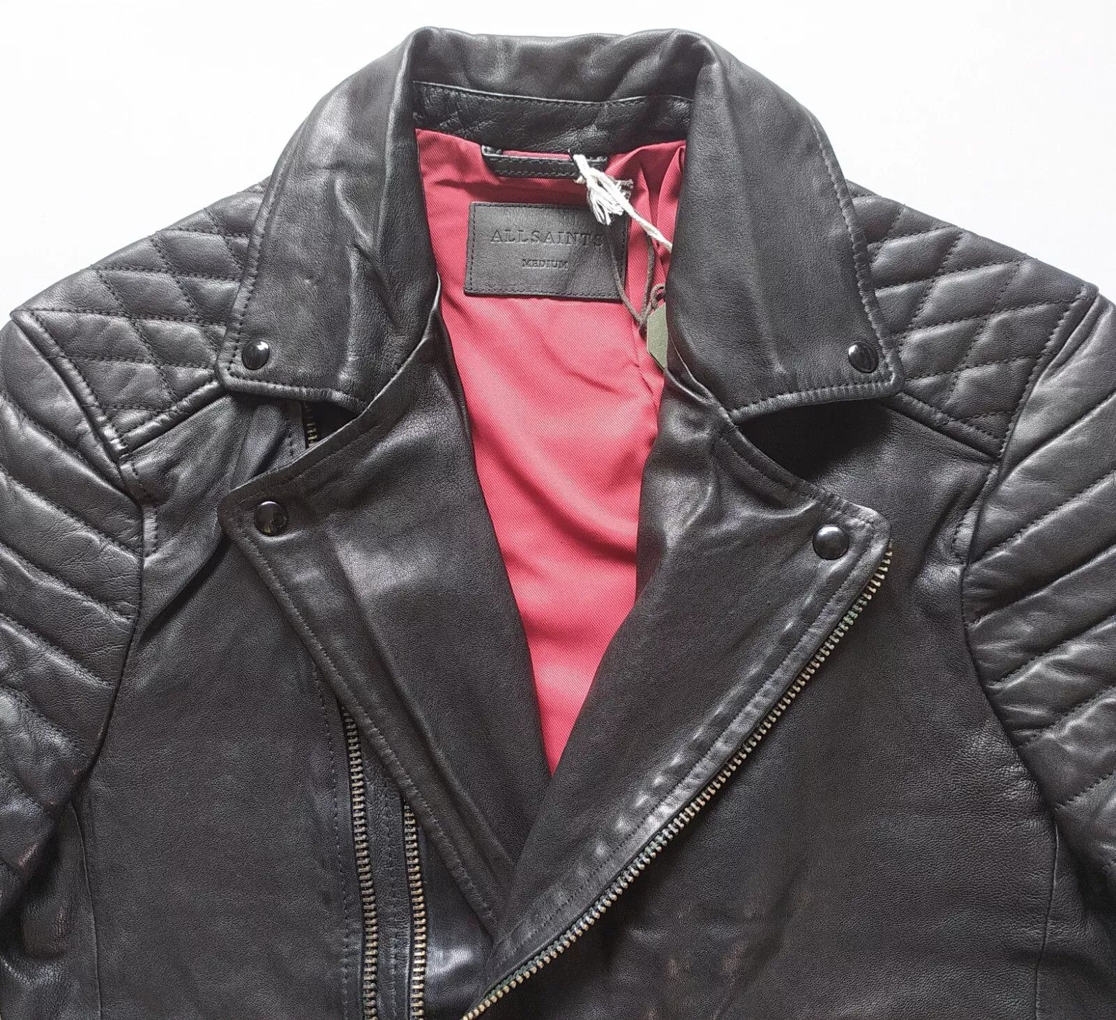 Allsaints ALLSAINTS Bolt Leather Biker Jacket IFD 0748 Size US M / EU 48-50 / 2 - 7 Thumbnail