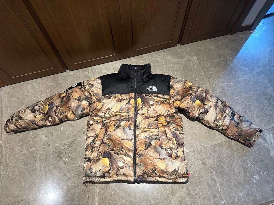 Supreme Supreme tnf the north face leaves nuptse Jacket | Grailed