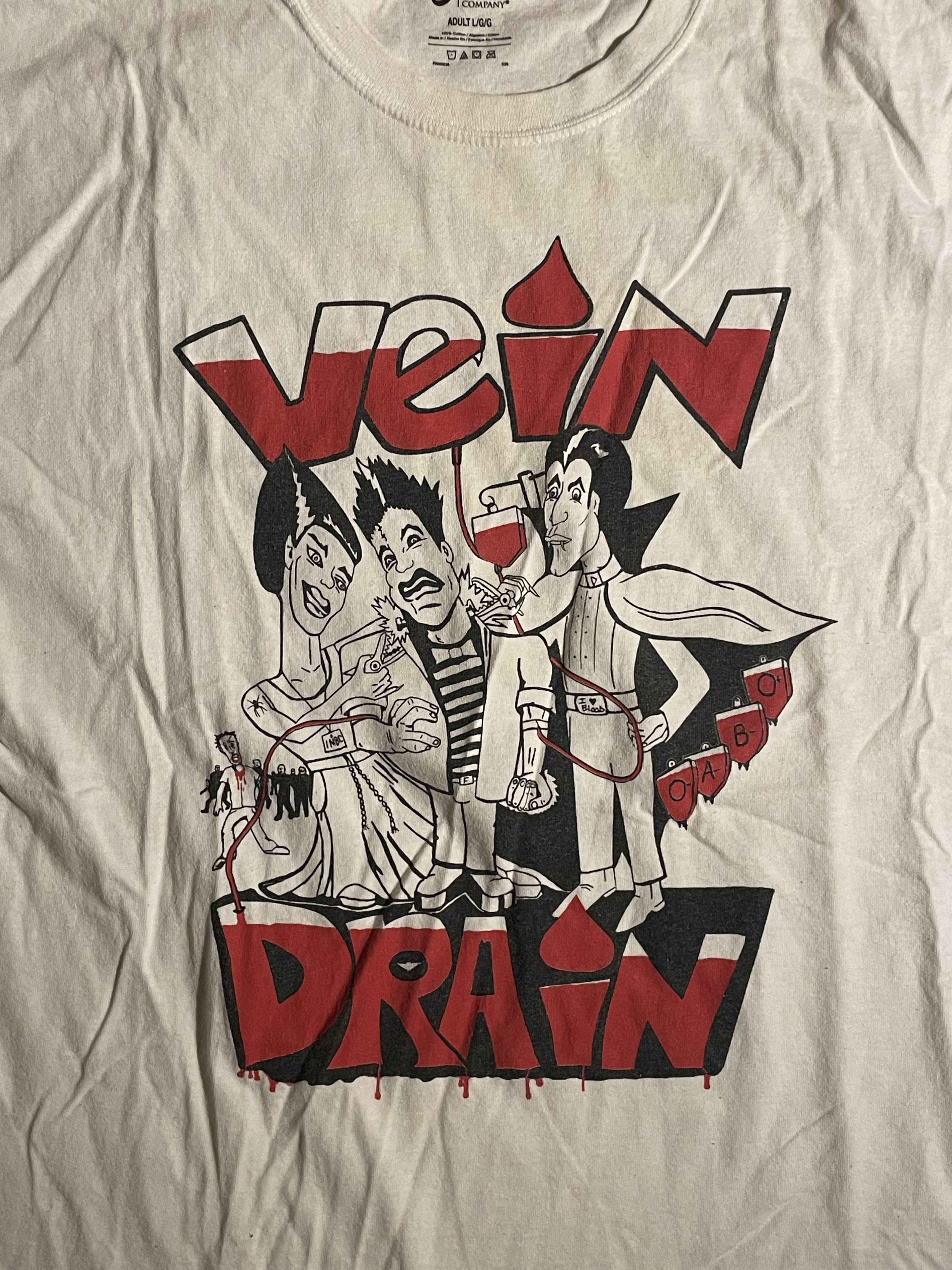Vintage "Vein Drain" shirt Size US L / EU 52-54 / 3 - 2 Thumbnail