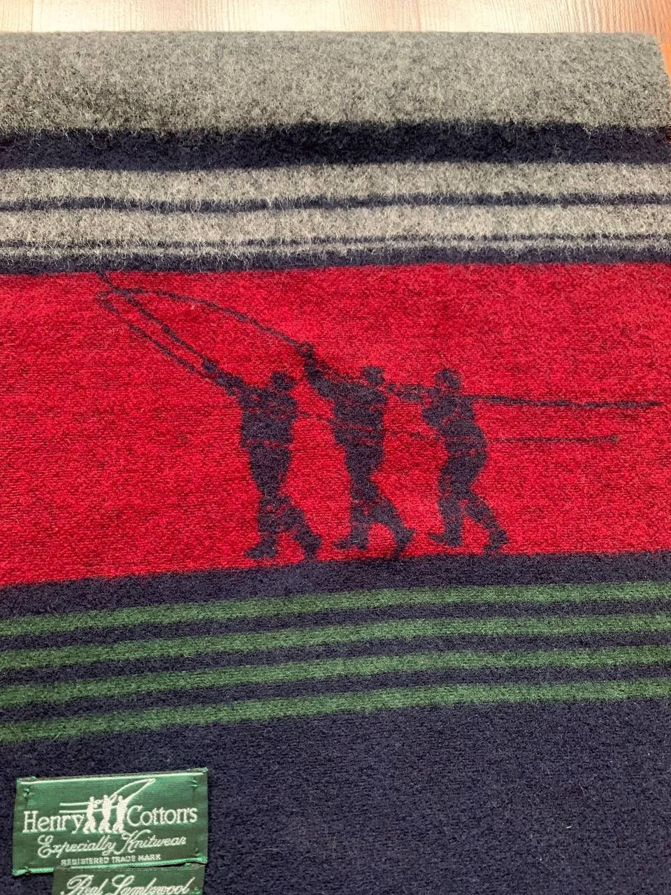 Henry Cotton's Henry Cottons Vintage Scarf Logo Wool Classic Size ONE SIZE - 4 Thumbnail