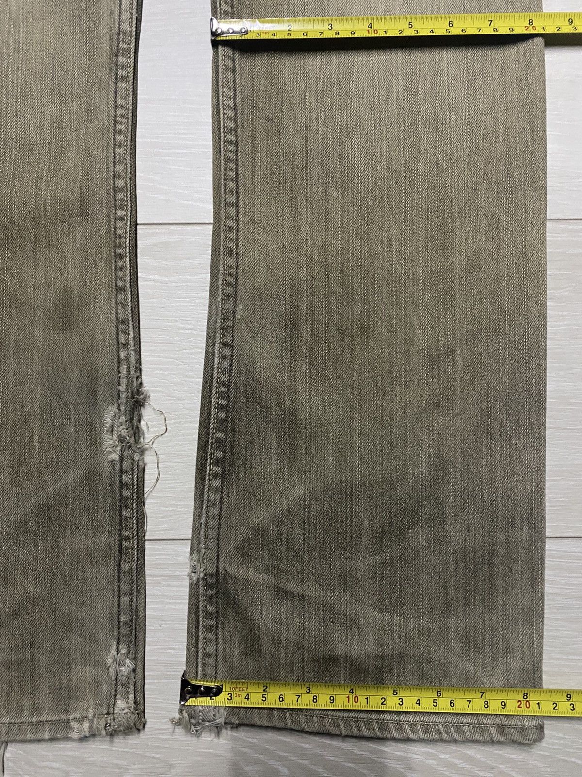 Dapper Dan × Gap Vintage Gap Denim Brown Faded Distressed Loose Jeans Size US 30 / EU 46 - 17 Thumbnail