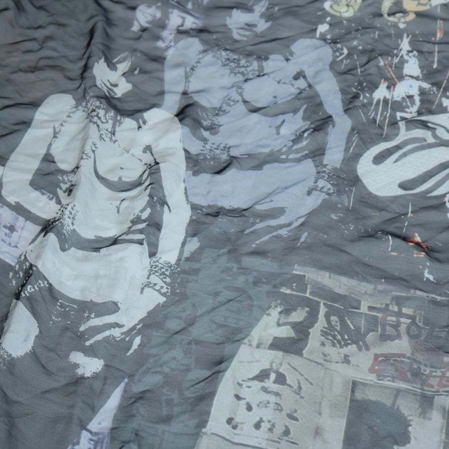 Chrome Hearts Chrome Hearts Rolling Stones Silk Scarf Size ONE SIZE - 5 Thumbnail