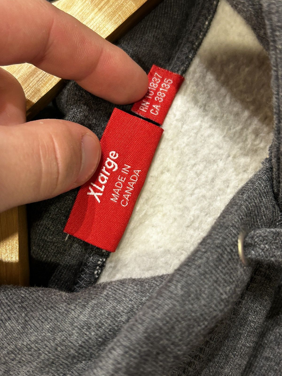 Supreme Supreme Box Logo Dark Grey Size US XL / EU 56 / 4 - 4 Thumbnail
