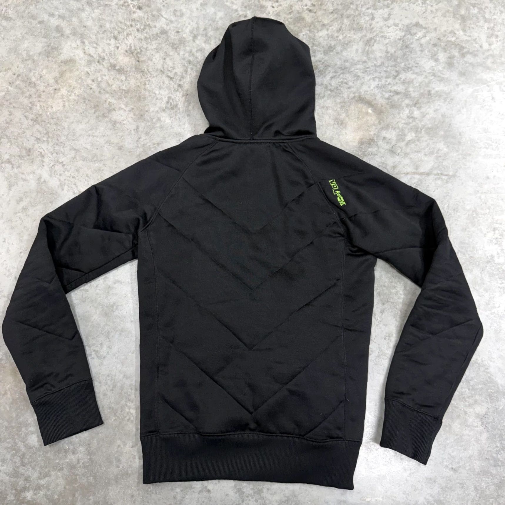 Volcom Volcom Hoodie Sweatshirt Womens Small Black Full Zip Quilted Logo Lined Skater Size S / US 4 / IT 40 - 6 Thumbnail