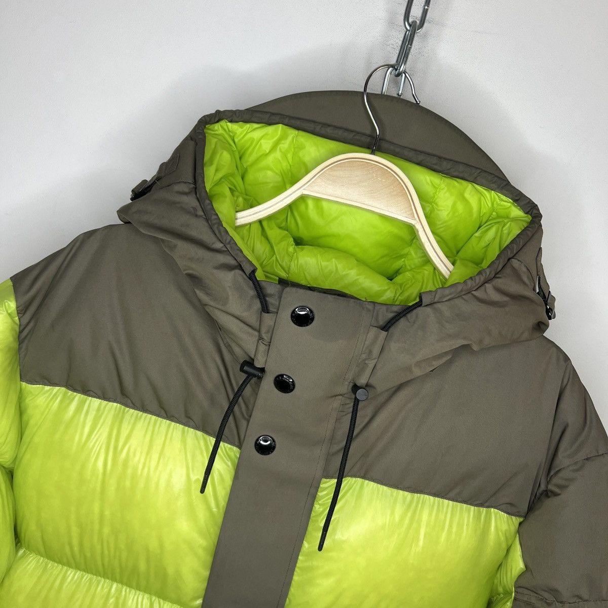 C.P. Company × Designer CP Company Hooded Goose Down Puffer Tech Jacket Green Padded Size US XL / EU 56 / 4 - 6 Thumbnail