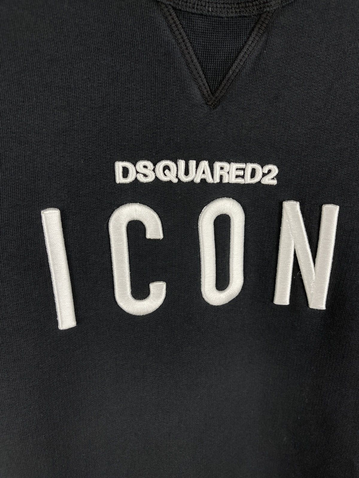 Dsquared2 Dsquared 2 Icon big embroidered logo black sweatshirt Size US L / EU 52-54 / 3 - 4 Thumbnail