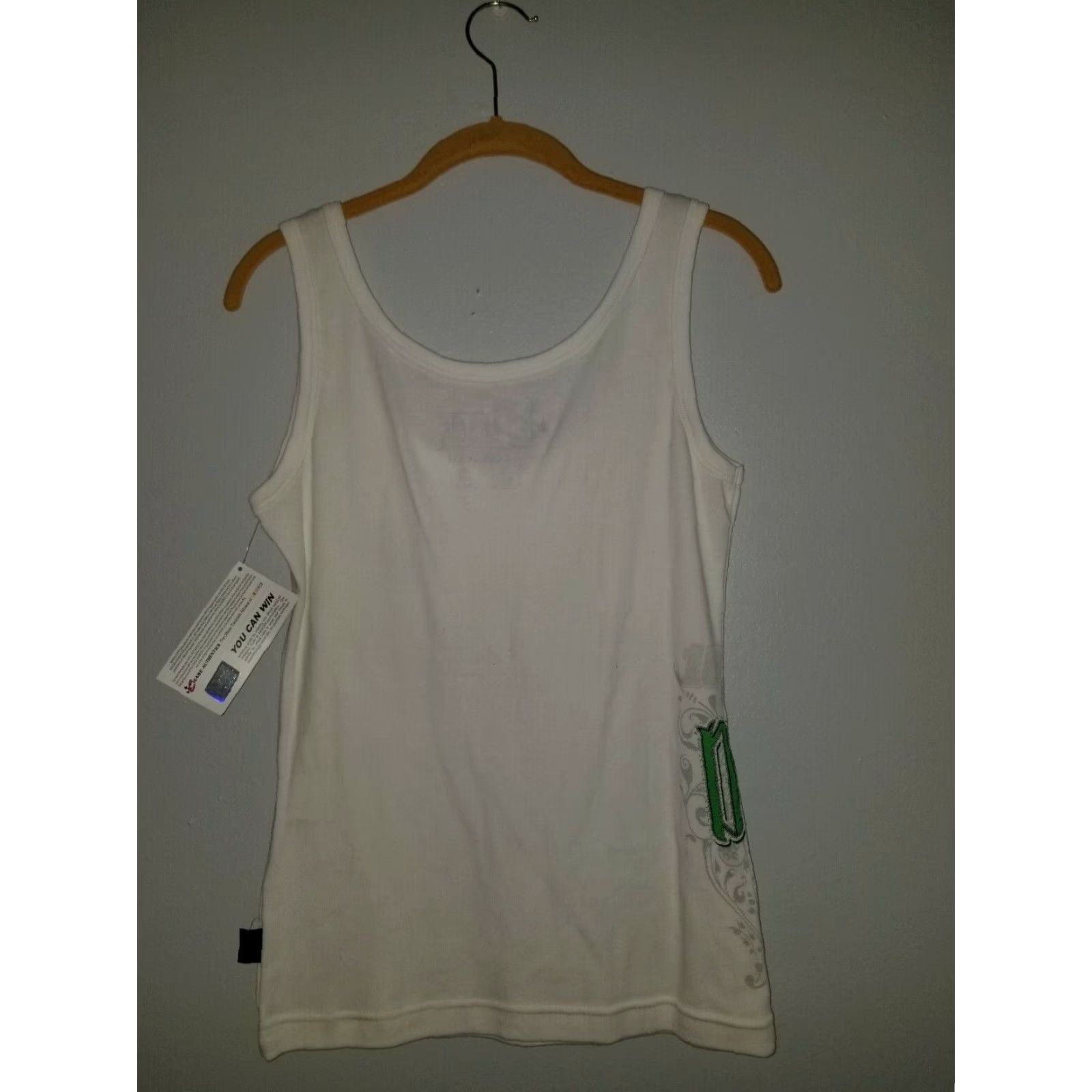 Chase Authentics Chase Authentics Danica Patrick Womens Tank Top XS White Green NASCAR #10 Shirt Sleeveless) Size XS / US 0-2 / IT 36-38 - 5 Thumbnail