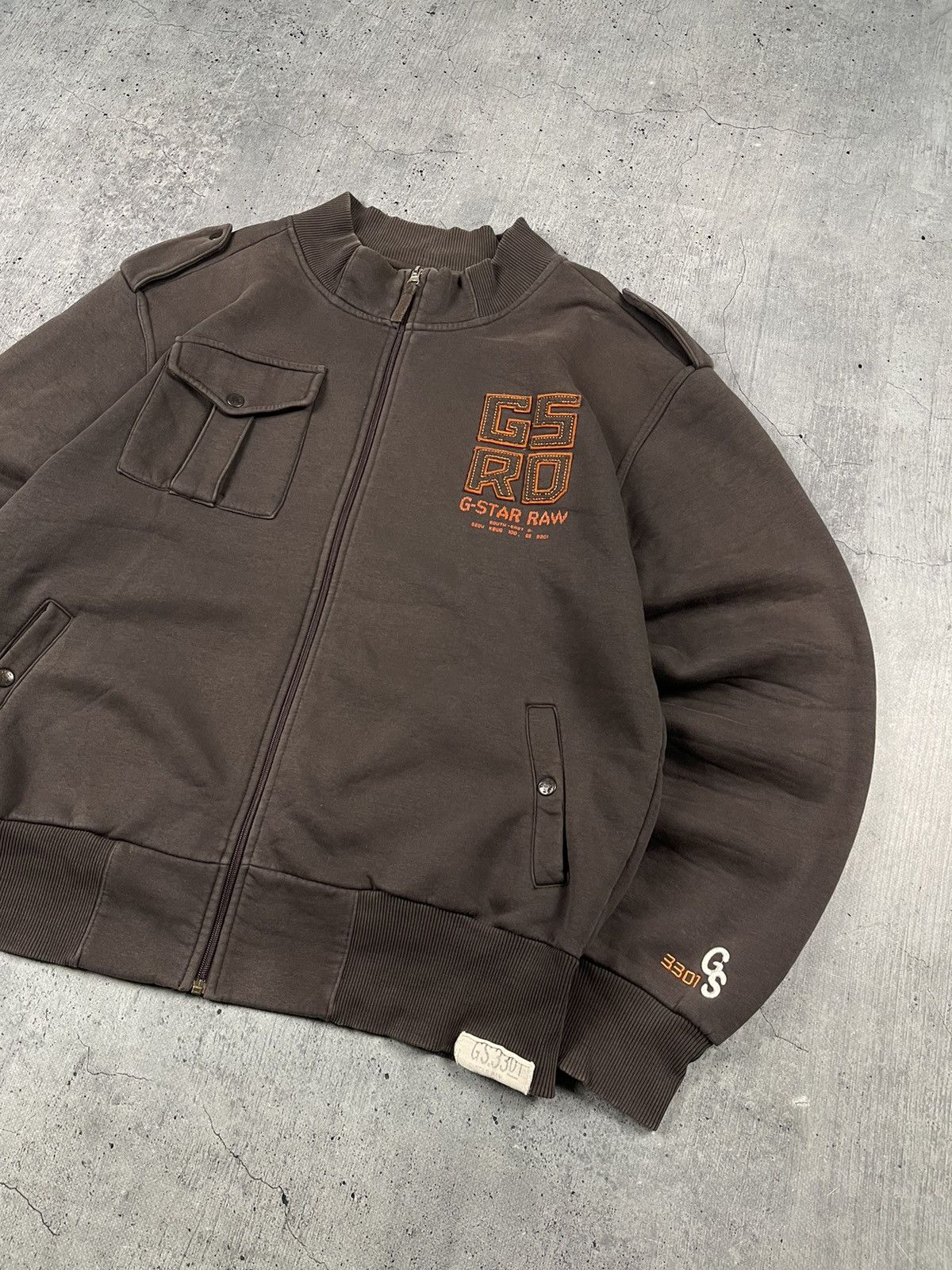 G-Star × Vintage Vintage G Star Raw zip up distressed faded Size US XL / EU 56 / 4 - 3 Thumbnail