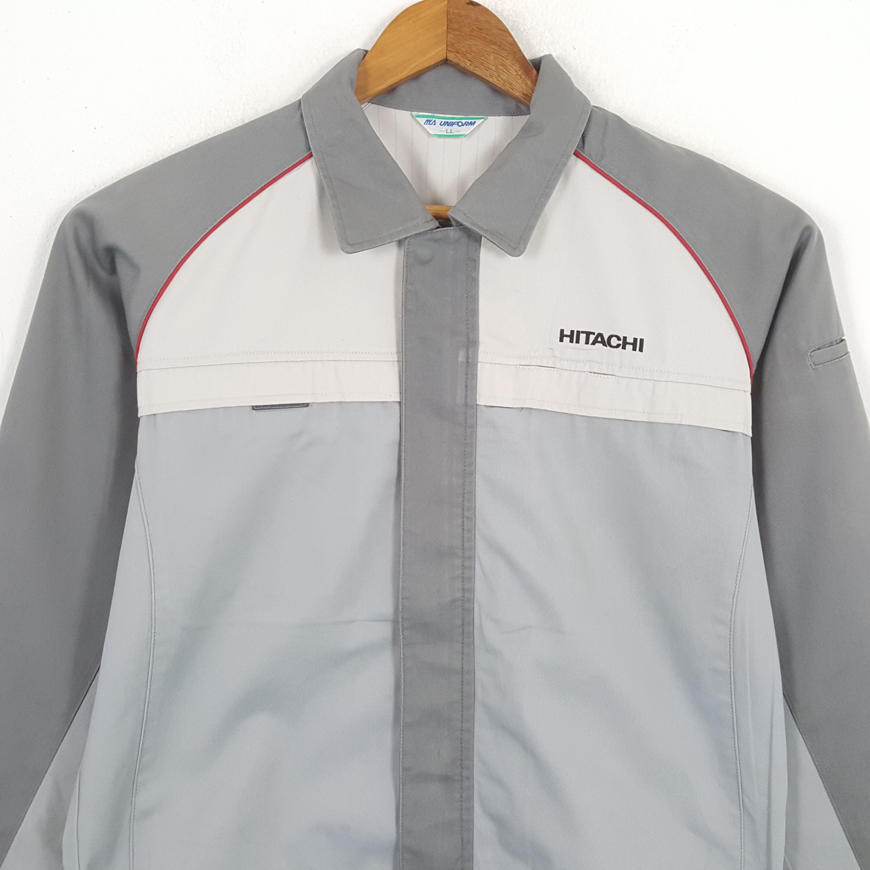 Japanese Brand × Vintage Vintage HITACHI Japanese Electronic Company Staff Jacket Size US L / EU 52-54 / 3 - 2 Thumbnail