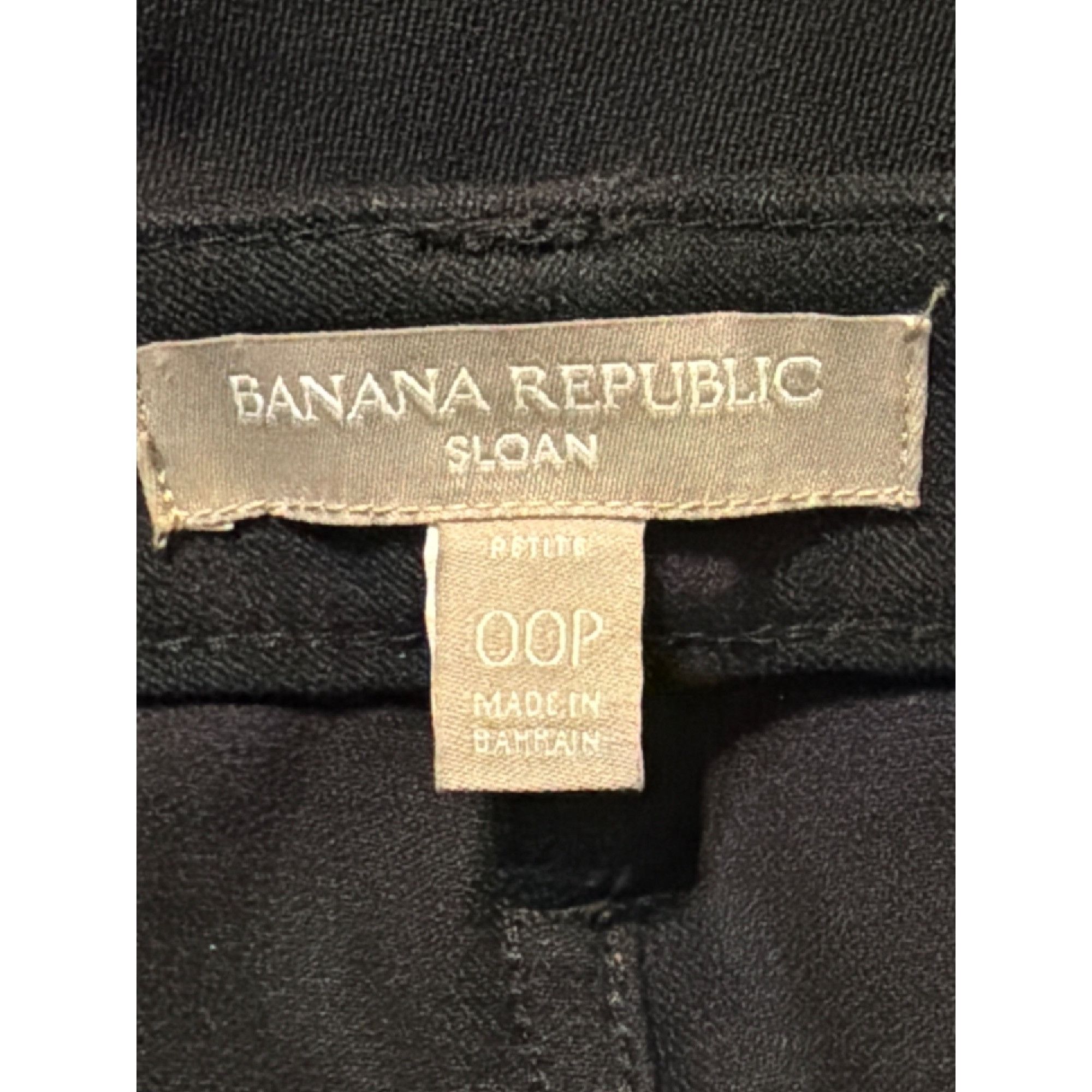 Banana Republic Banana Republic Sloan Black Petite Pants Zippered Pockets An Size 25" / US 0 / IT 36 - 4 Thumbnail