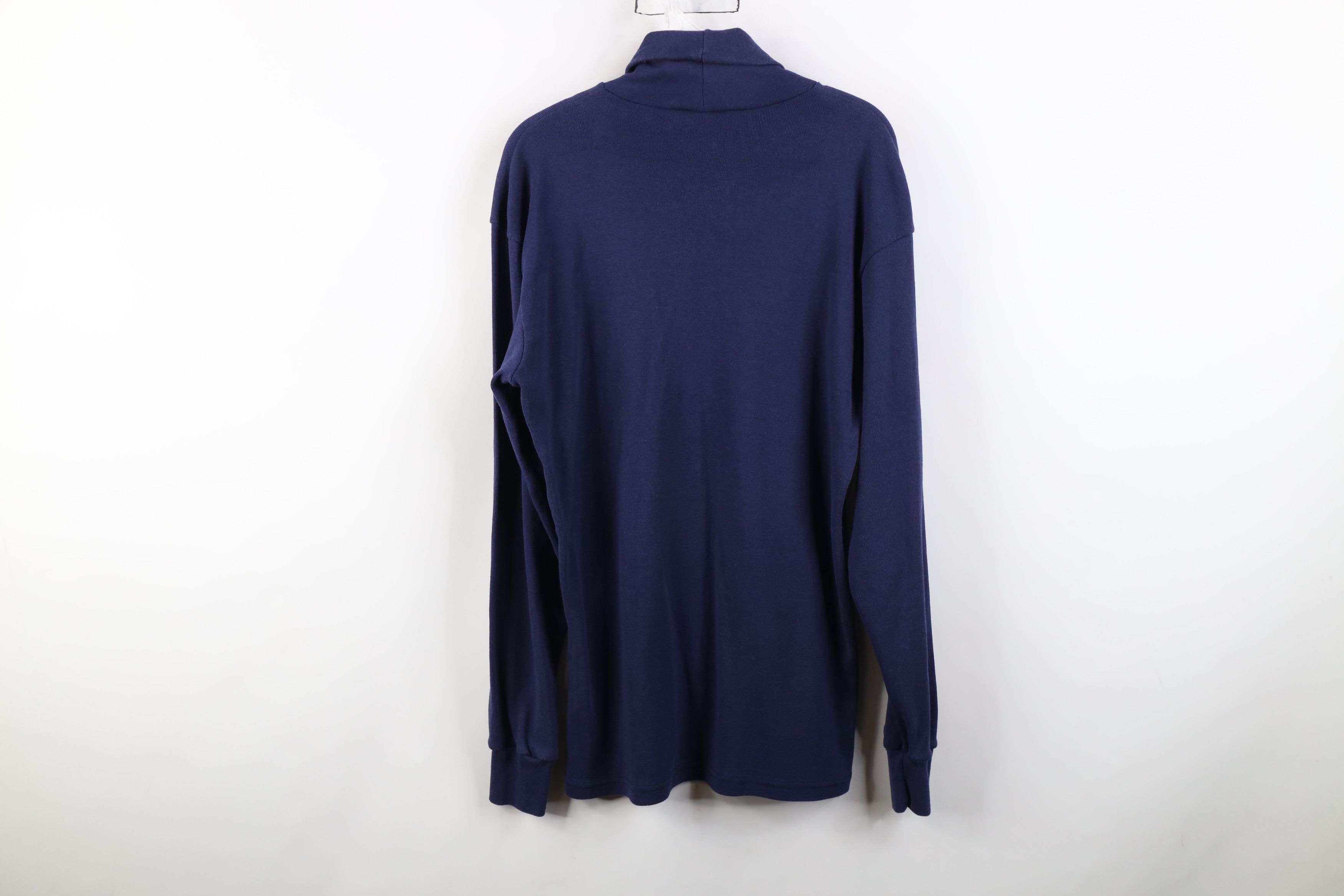 Majestic Vintage 90s Majestic Baseball Ribbed Turtleneck T-Shirt USA Size US L / EU 52-54 / 3 - 12 Thumbnail
