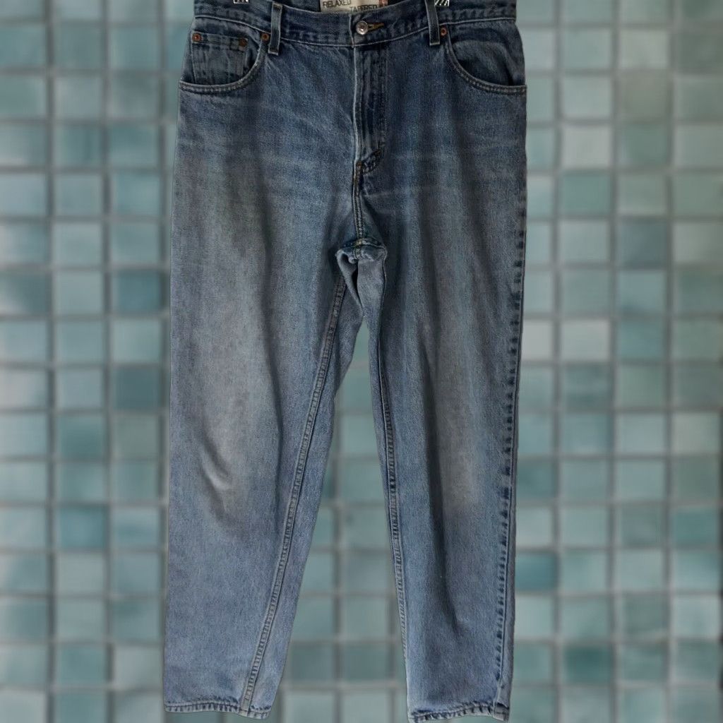 Levi's Levi's 550 Mens Tapered Relaxed Fit Denim Jeans Size 32 Waist 32 Inseam Blue Cotton Size US 32 / EU 48 - 1 Thumbnail