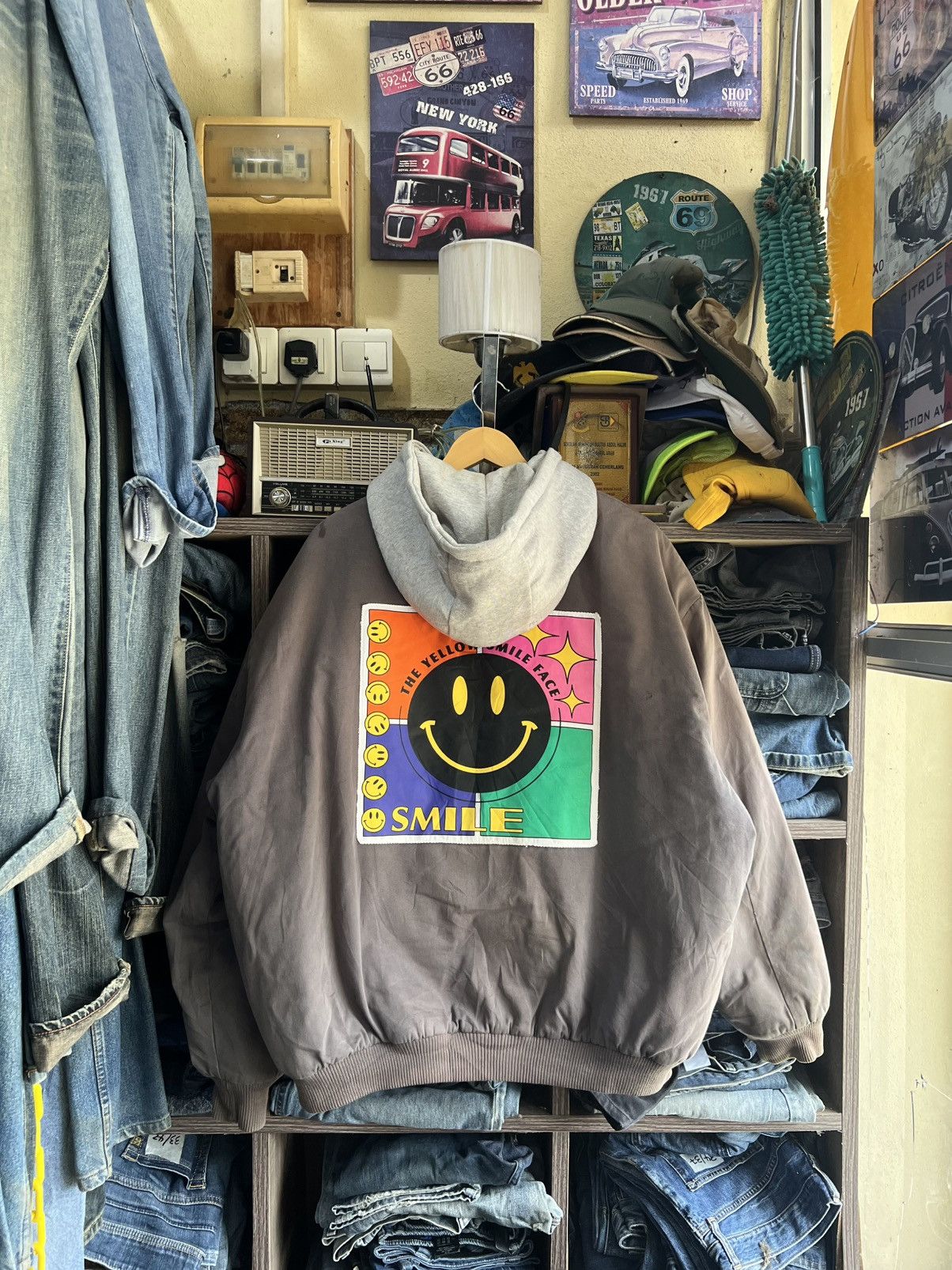 Japanese Brand 🔥A. Bless Smile Zipper Jacket Hoodie Size US XXL / EU 58 / 5 - 1 Thumbnail