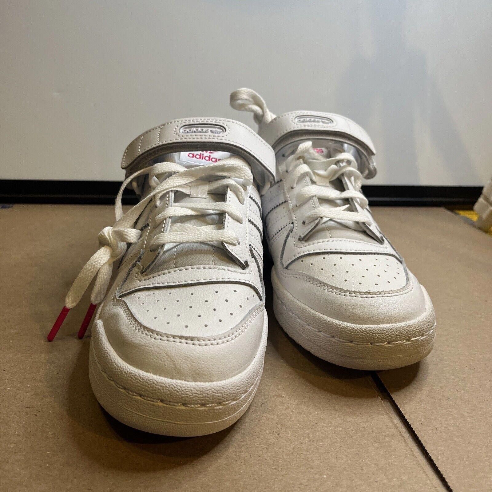 Adidas Size 7.5 - adidas Forum Low White Shock Pink W Size US 7.5 / IT 37.5 - 2 Thumbnail