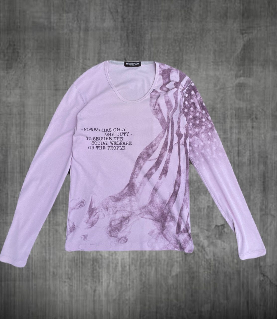 2000s Japanese archive Vkei Poem Smoke Long Sleeve Tee