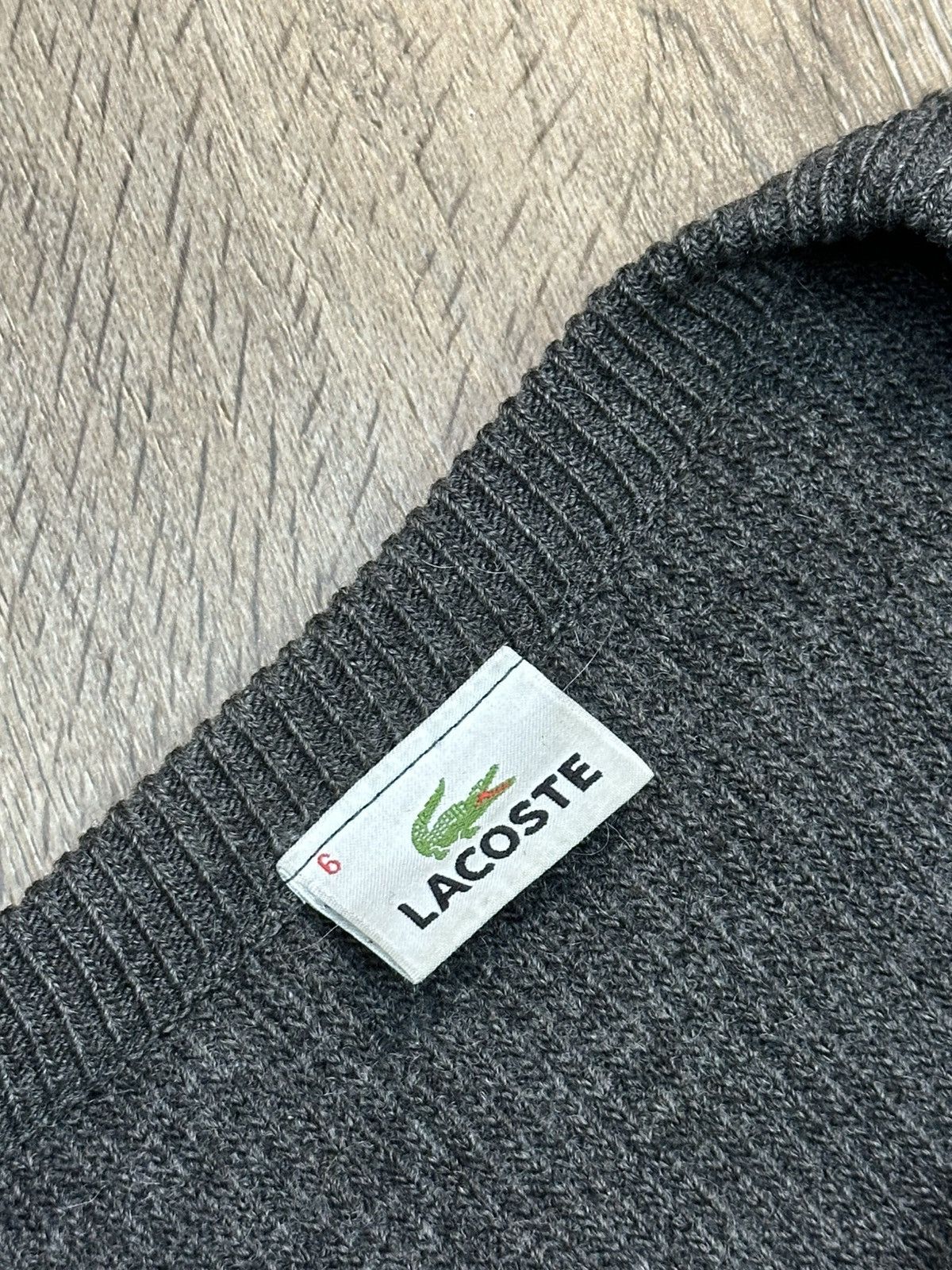 Lacoste Lacoste Vintage Wool Knitted Sweater Size US XL / EU 56 / 4 - 4 Thumbnail