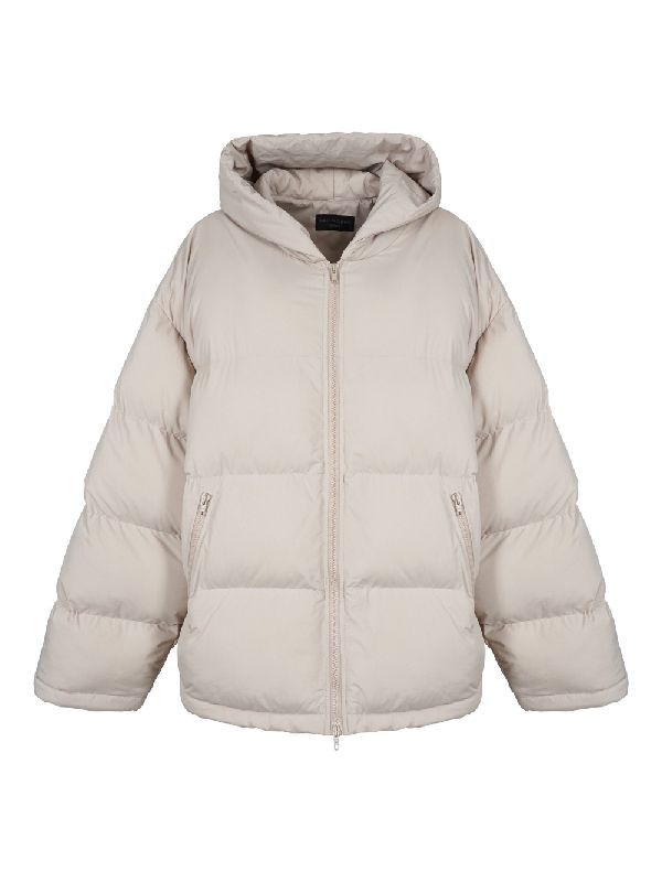 Balenciaga UNISEX HOODED PUFFER JACKET IN IVORY Size US XXL / EU 58 / 5 - 1 Thumbnail