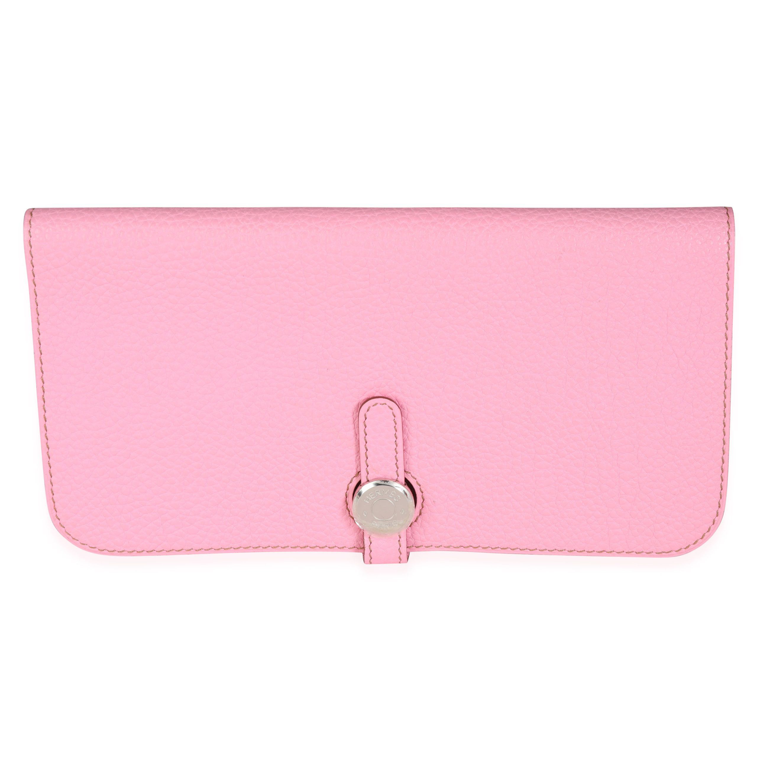 image of Hermes 5P Pink Togo Dogon Recto Verso Wallet Phw, Women's