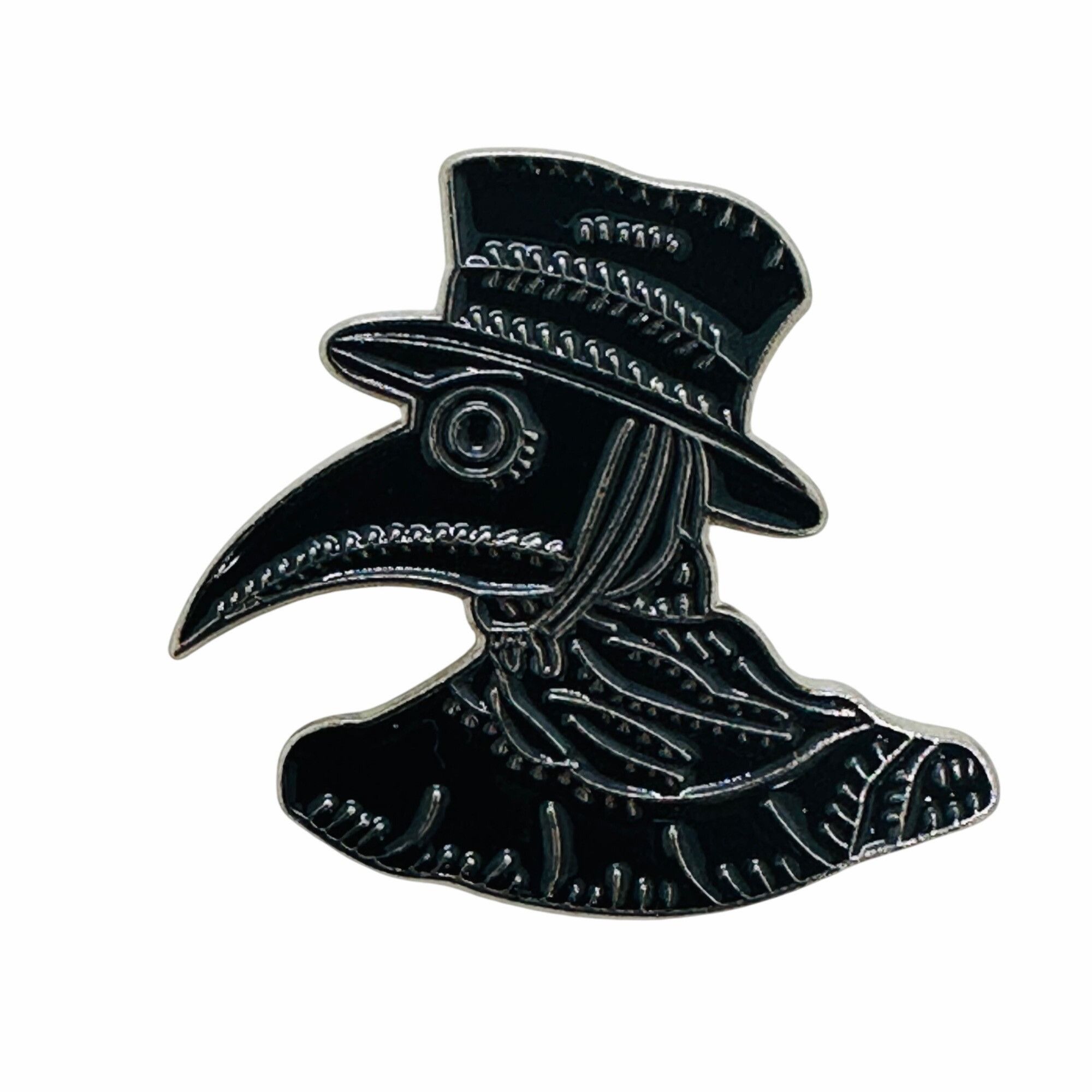 Other Plague Doctor Black Brooch Pin Enamel Metal Badges Lapel Bro Size ONE SIZE - 4 Thumbnail