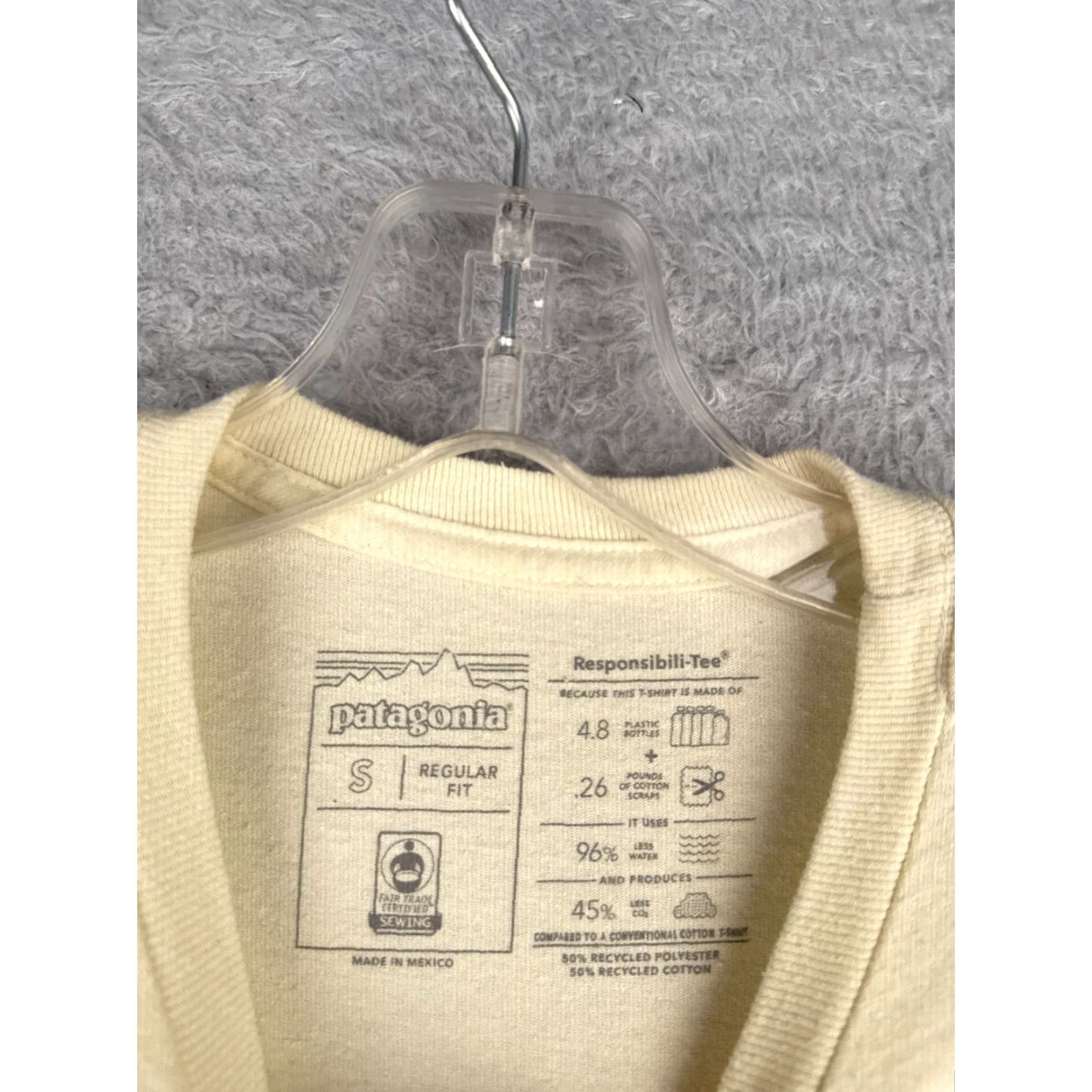 Patagonia Patagonia Shirt Men Small Yellow Forge Mark Responsibili-Tee Cotton Blend Size US S / EU 44-46 / 1 - 7 Thumbnail