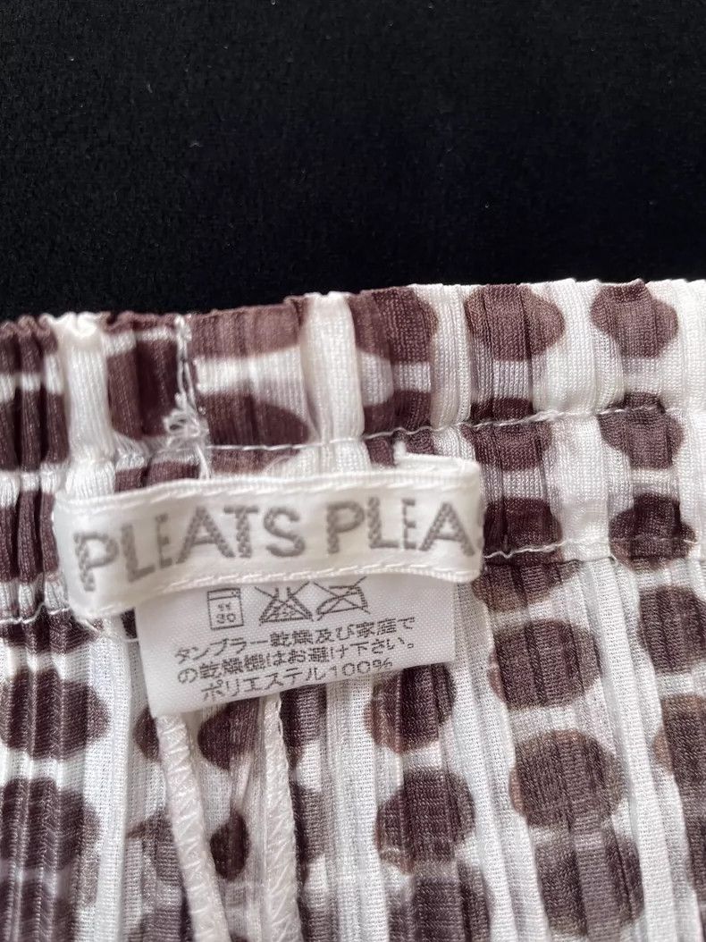 Issey Miyake Issey Miyake size:3 Black and white water jade dotted mid- Size 22" - 4 Thumbnail