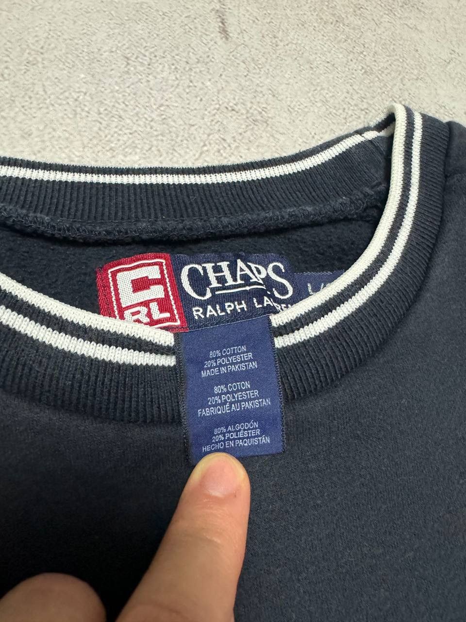 Chaps Ralph Lauren × Vintage Vintage Chaps Ralph Lauren Sweatshirt Baggy Y2K 90s Size US L / EU 52-54 / 3 - 6 Thumbnail