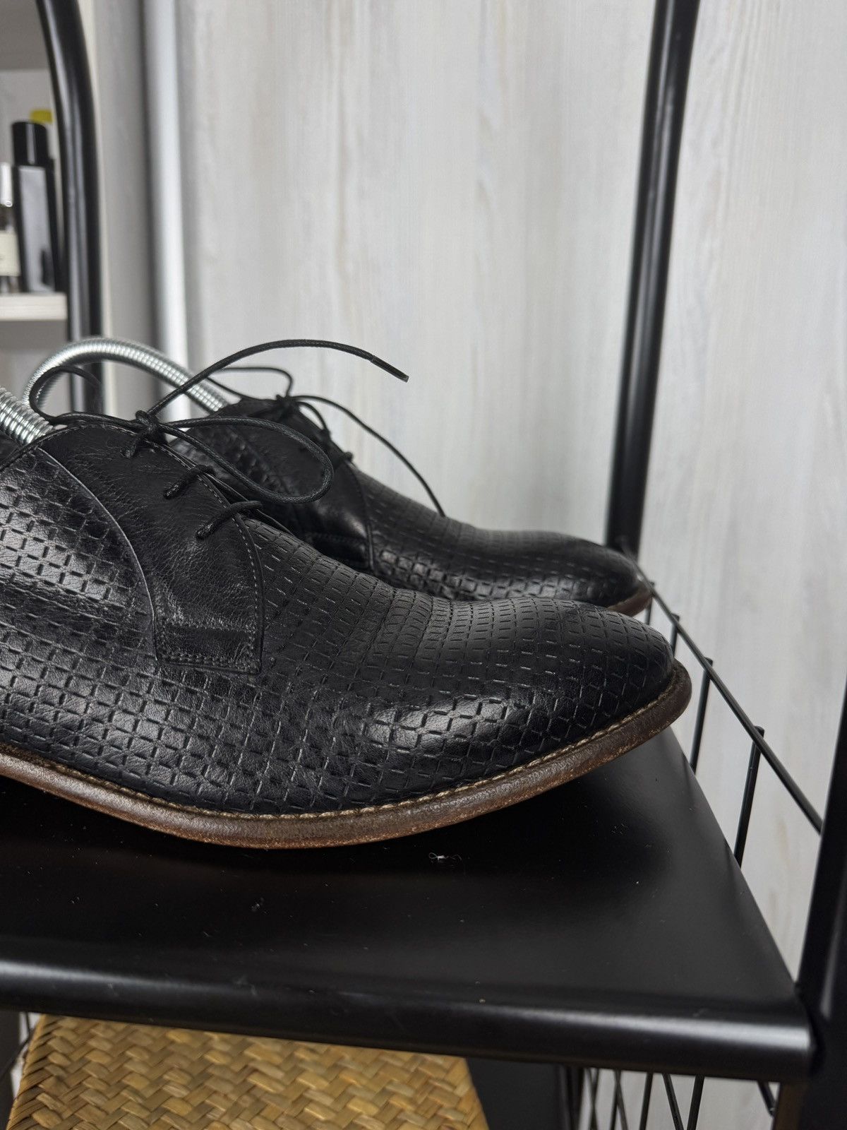 Other Camerlengo Perforated black leather derby Italy men’s shoes Size US 10 / EU 43 - 5 Thumbnail