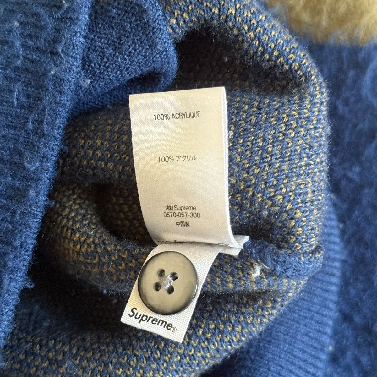 Supreme SUPREME BRUSHED POLKA DOT CARDIGAN Size US L / EU 52-54 / 3 - 5 Thumbnail