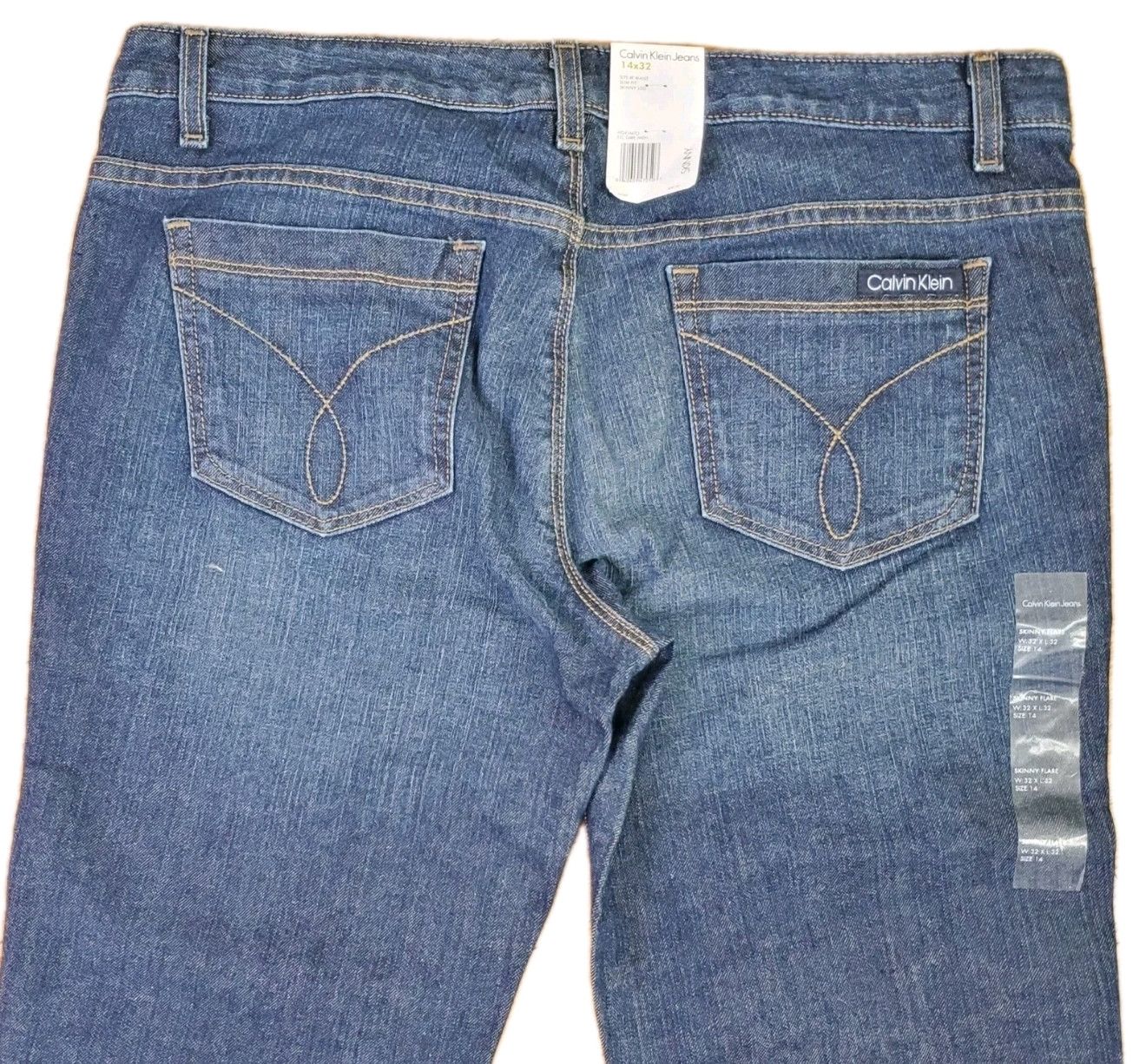 Calvin Klein Calvin Klein Size 14/32 NEW Jeans Blue Cotton Denim Stretch Size 36" / US 14 / IT 50 - 4 Thumbnail