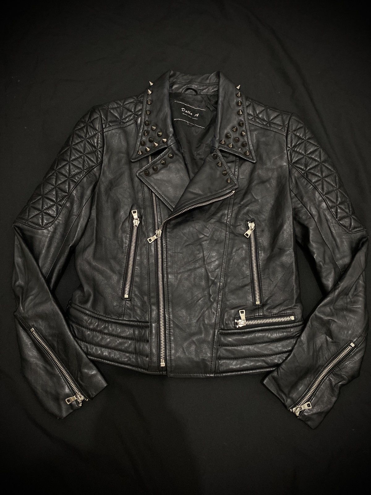 Isamu Katayama Backlash 2000s Dalla A studed leather jacket Size US S / EU 44-46 / 1 - 1 Thumbnail