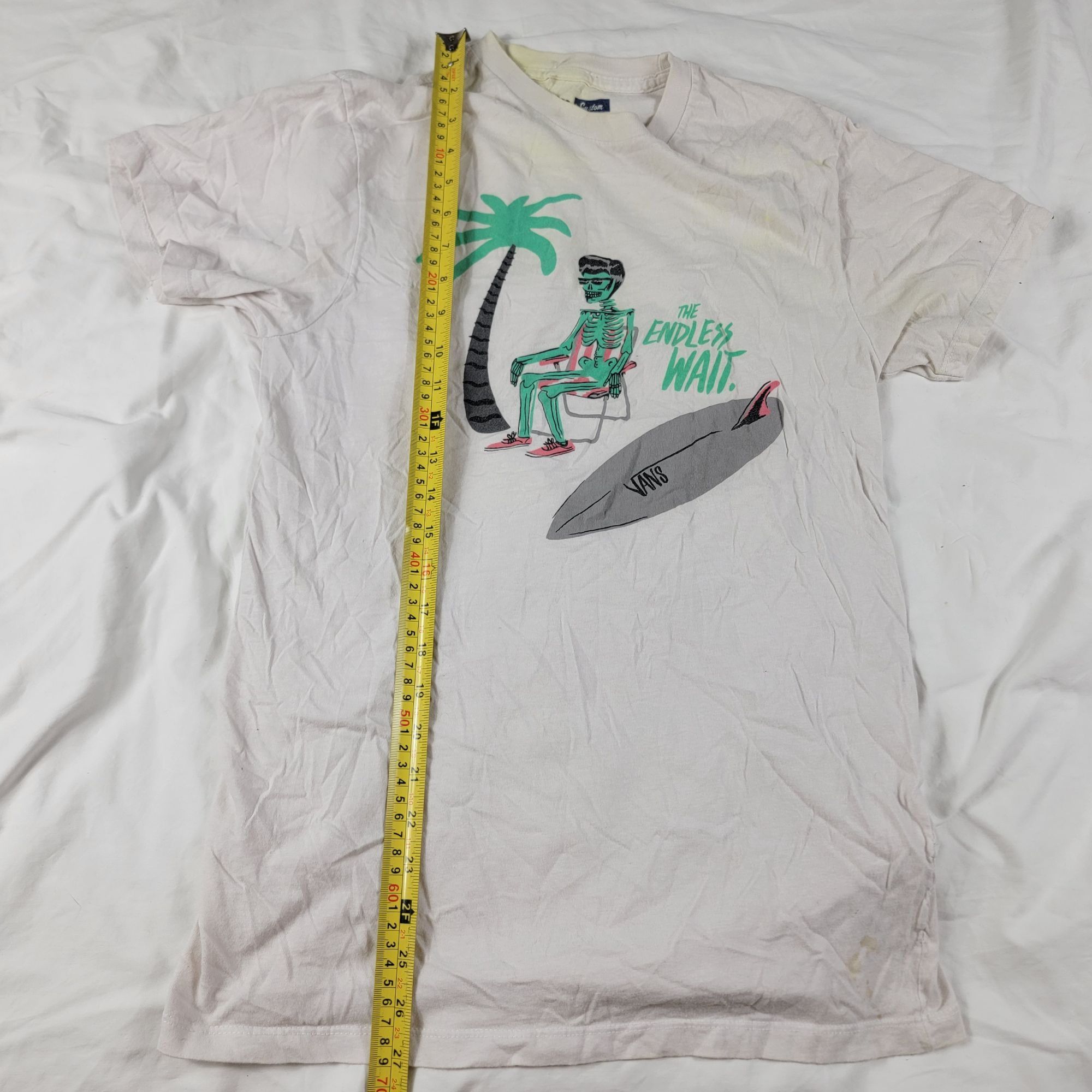 Vans Vans The Endless Wait Graphic Tee Adults Small White Short S Size US S / EU 44-46 / 1 - 9 Thumbnail