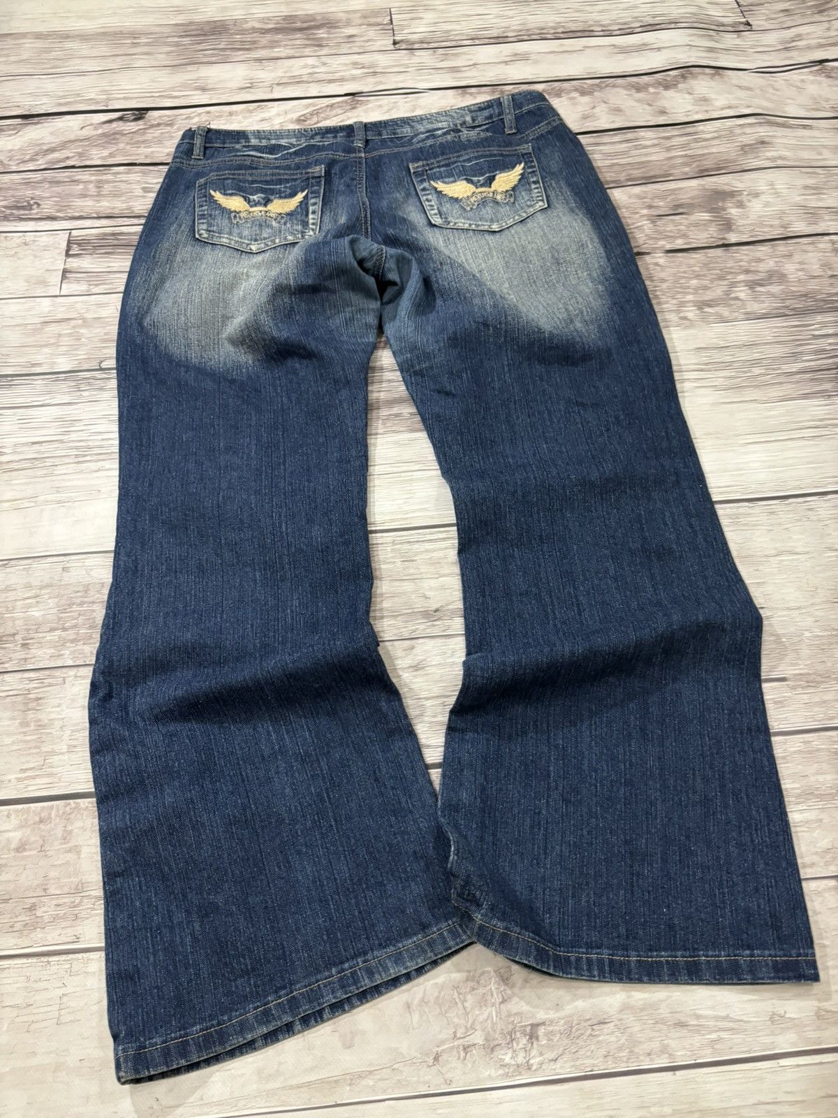 Hysteric Glamour × Japanese Brand y2k Flared Hysteric Glamour Japanese Denim Washed CRazy Size US 34 / EU 50 - 4 Thumbnail