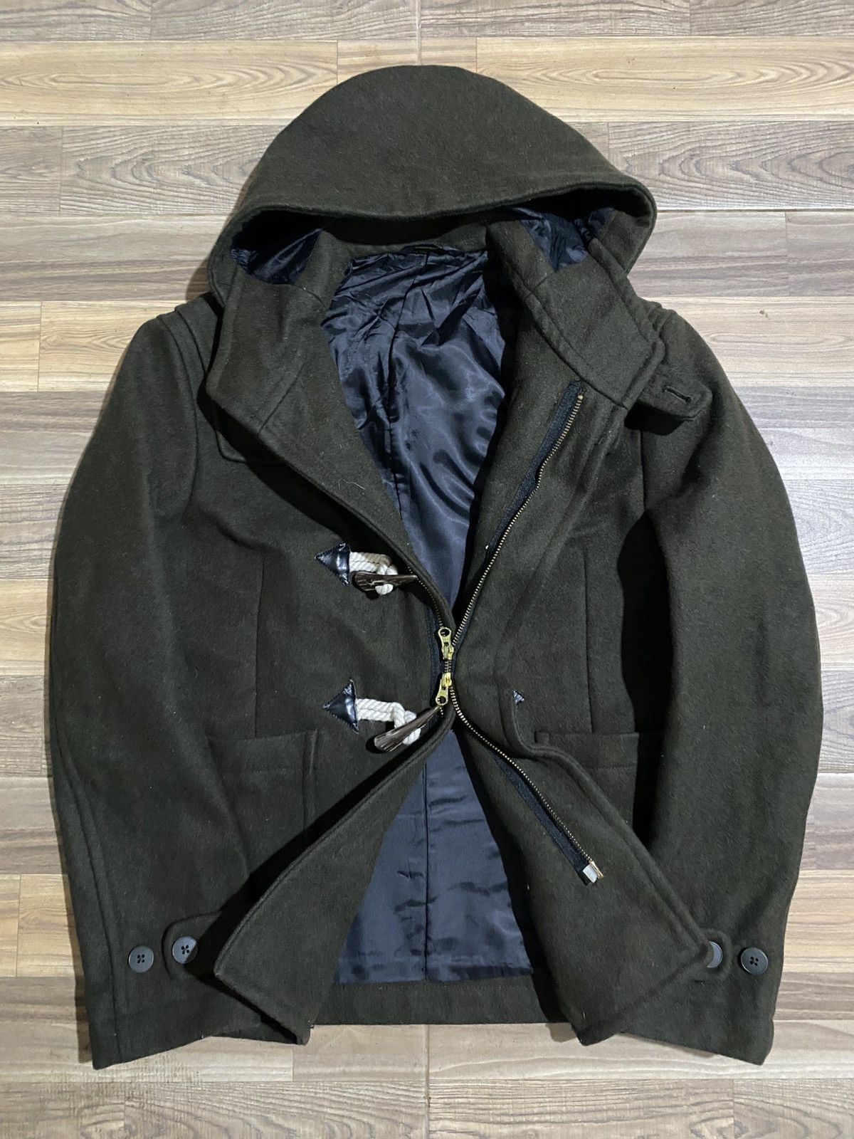 Tete Homme KAZUTAKA KATOH TETE DUE HOMME DUFFLE WOOL JACKET Size US M / EU 48-50 / 2 - 7 Thumbnail
