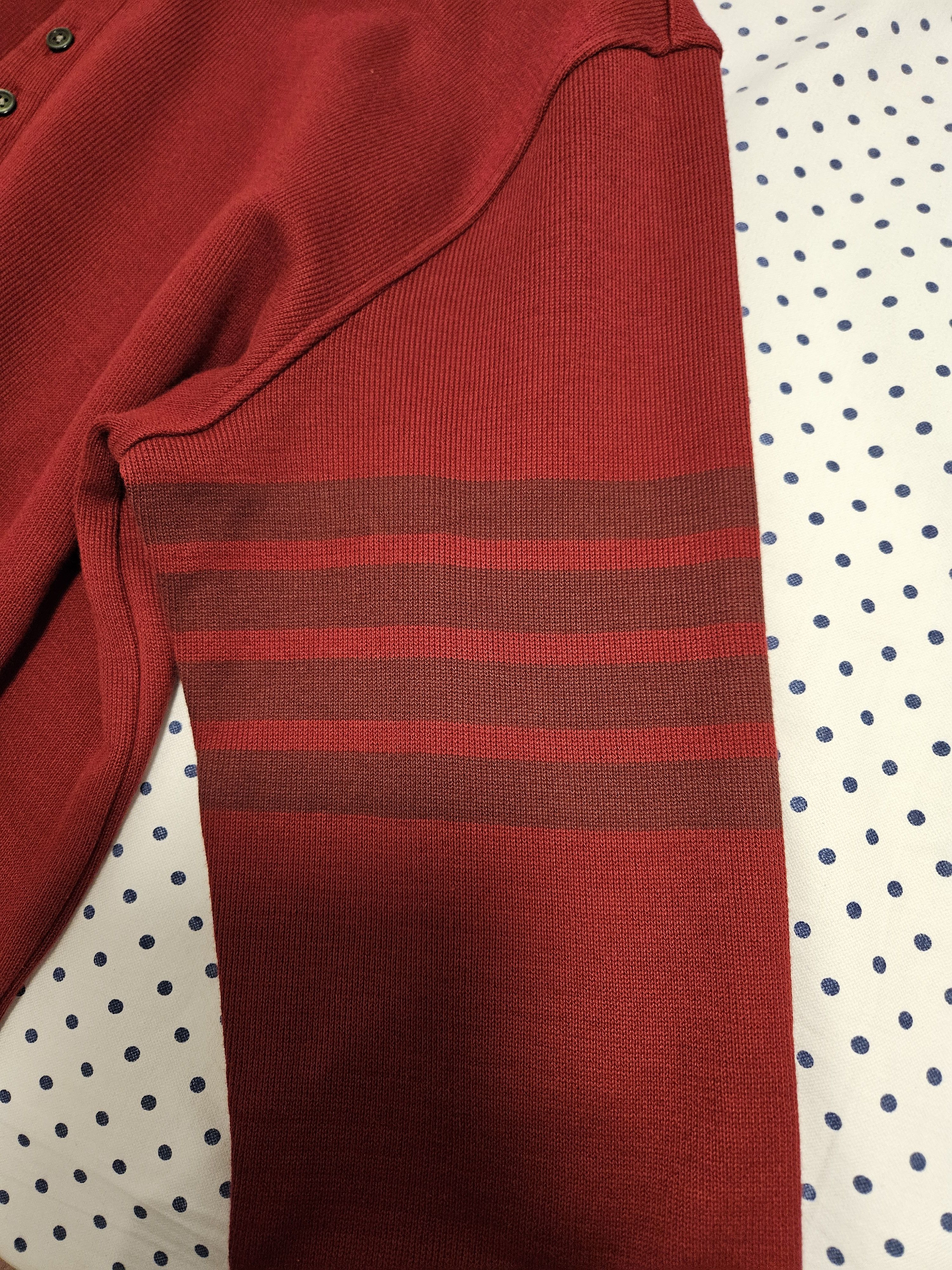 Thom Browne Double Face Knit 4-Bar Long Sleeve Polo Size US L / EU 52-54 / 3 - 4 Thumbnail