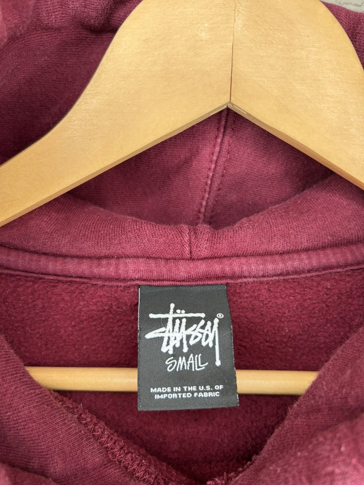Stussy Stussy Maroon Basic C Pullover Logo Hoodie Size US S / EU 44-46 / 1 - 9 Thumbnail