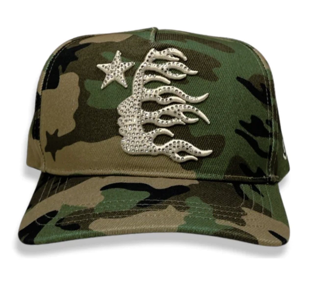 Hellstar Camo Snapback (rhinestone Logo) 2024 