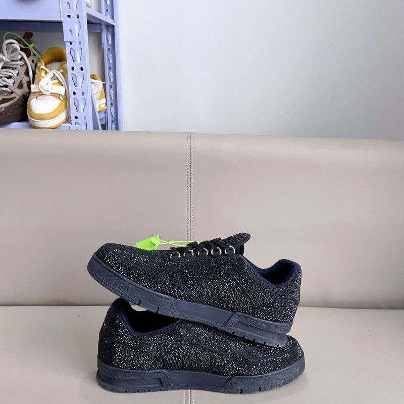 Louis Vuitton Louis Vuitton Sparkling Black Trainer Sneakers -2508 Size US 10.5 / EU 43-44 - 7 Thumbnail