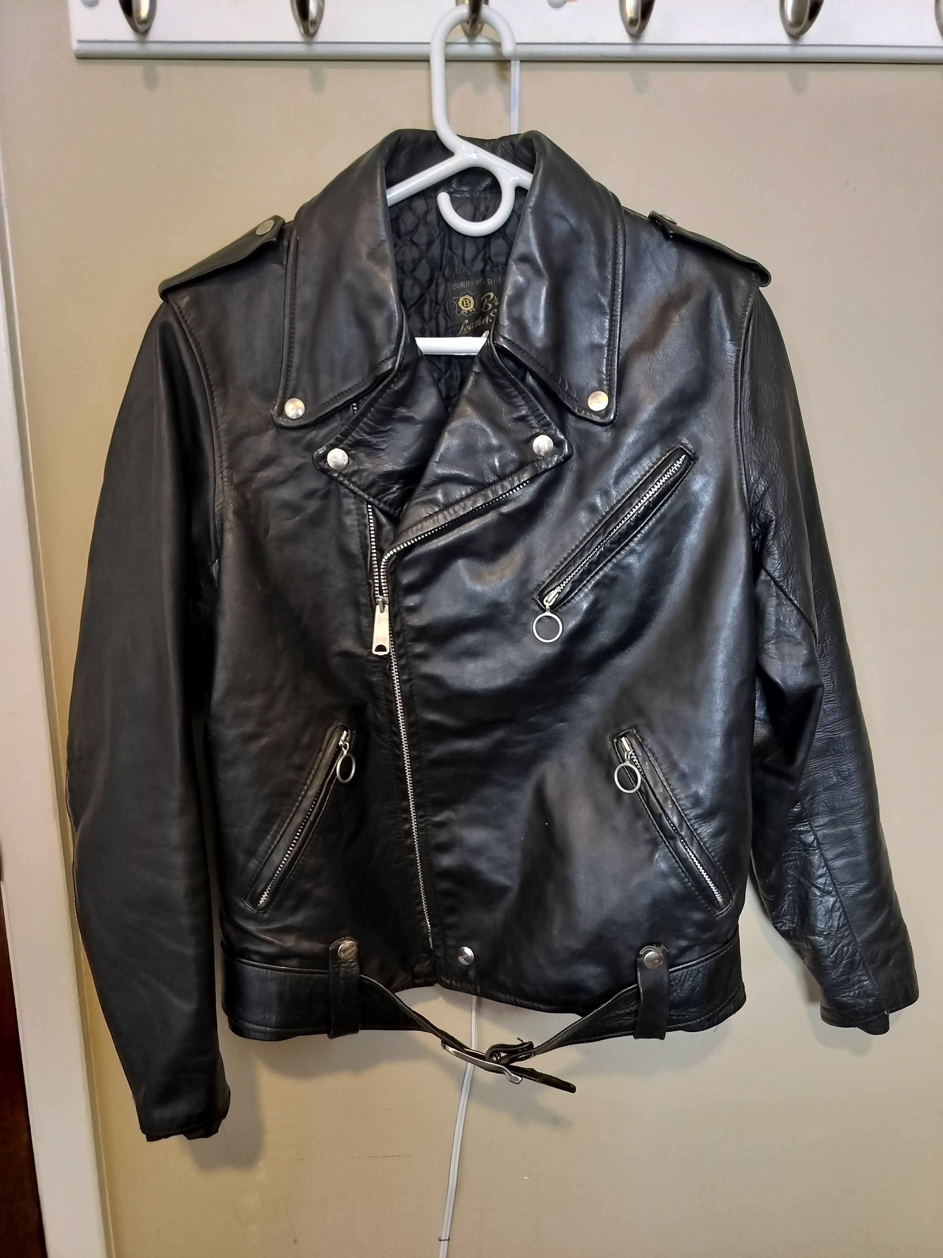Other Brooks Leather 60s Vintage Jacket, Belt Included Size S / US 4 / IT 40 - 4 Thumbnail