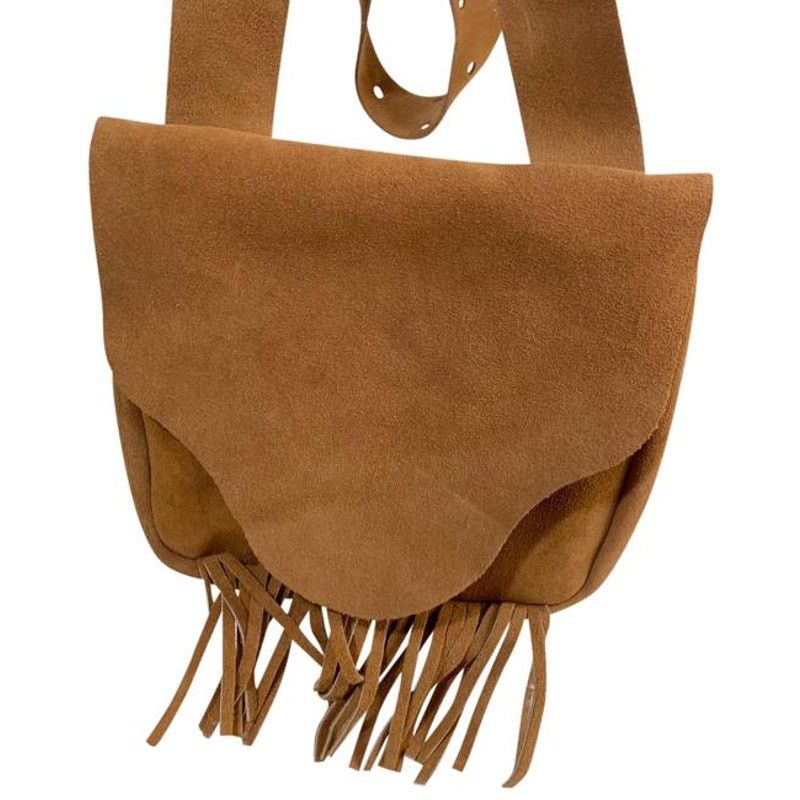 Leather Genuine Leather Crossbody Bags Brown Color Made in USA. Size ONE SIZE - 1 Thumbnail