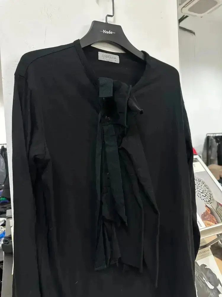 Yohji Yamamoto Yohji Yamamoto Pour Homme Henry Neck L/S Tee Size US L / EU 52-54 / 3 - 2 Thumbnail