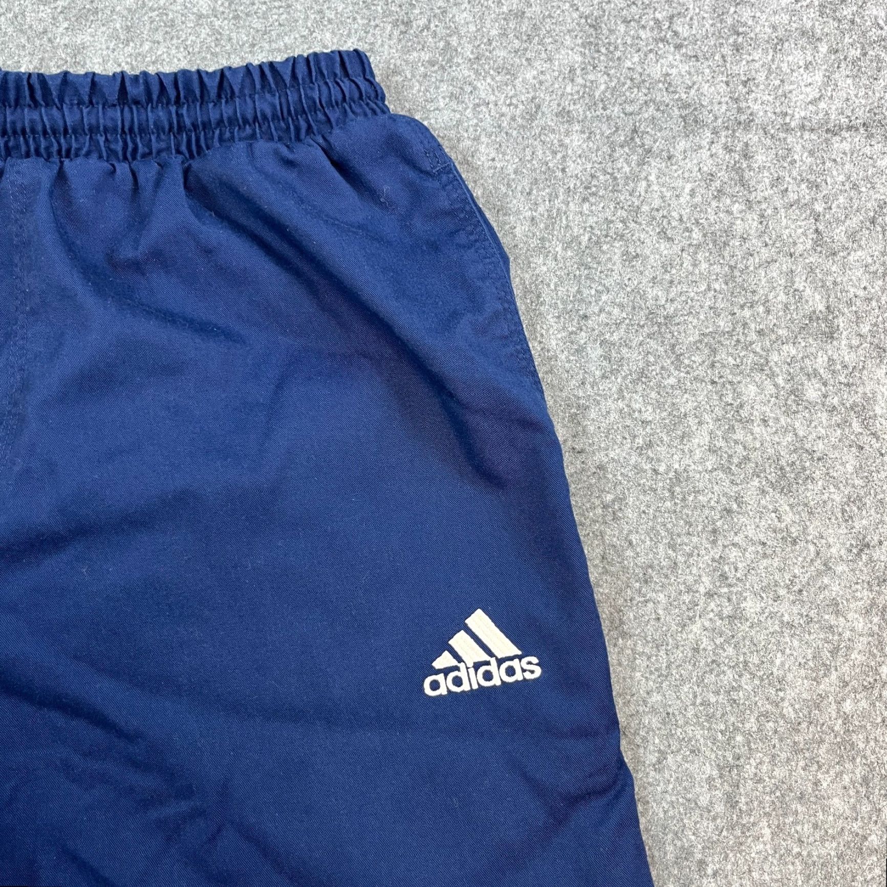 Adidas Adidas Mens Shorts S Navy Blue Vintage 00s Sweat Gym Casual Regular Waist 30in Pocket Logo Size US 29 - 7 Thumbnail