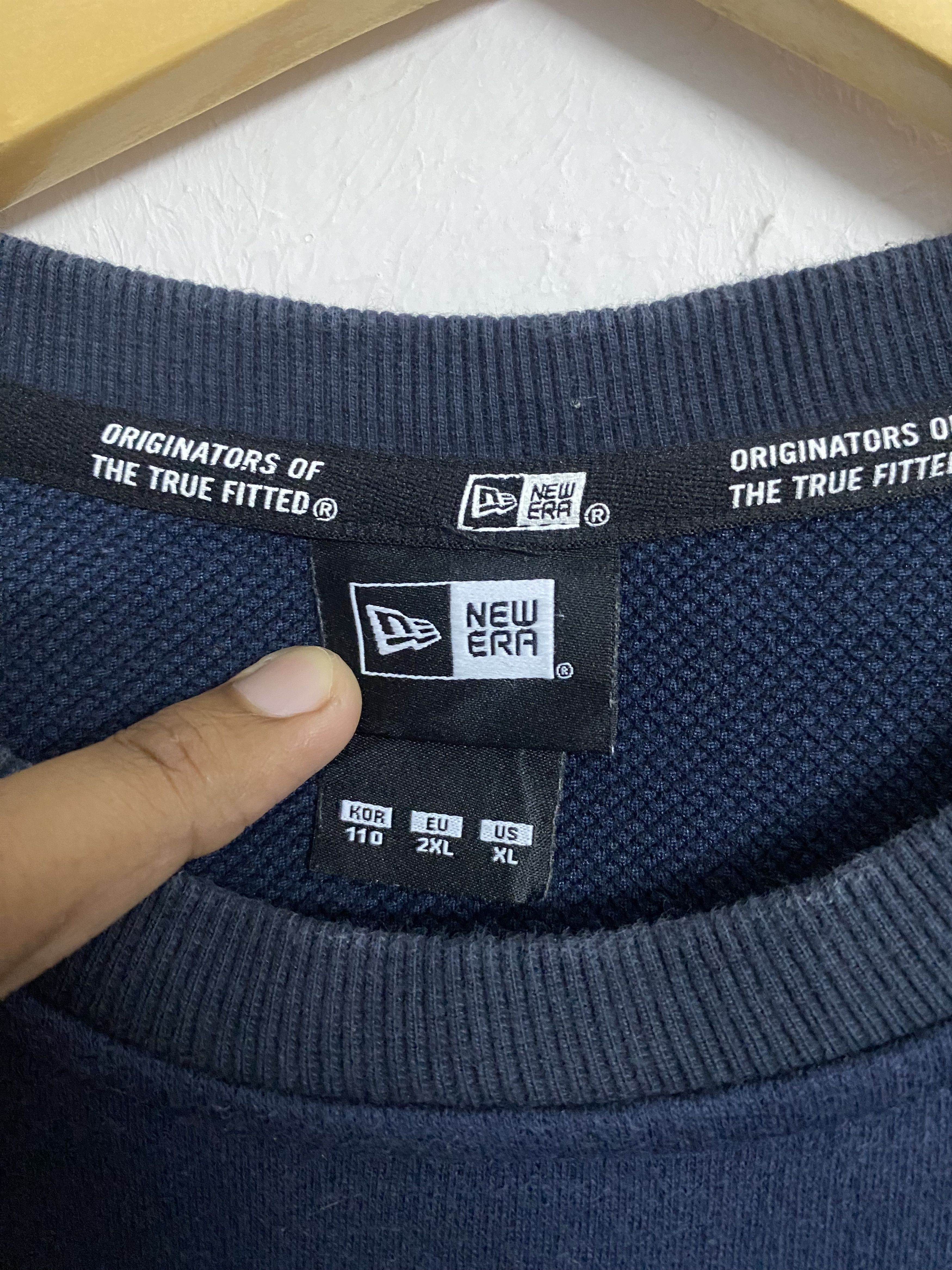 New Era New Era Navy Crewneck Sweatshirt Pixel Art Graphic Size XL Size US XL / EU 56 / 4 - 6 Thumbnail