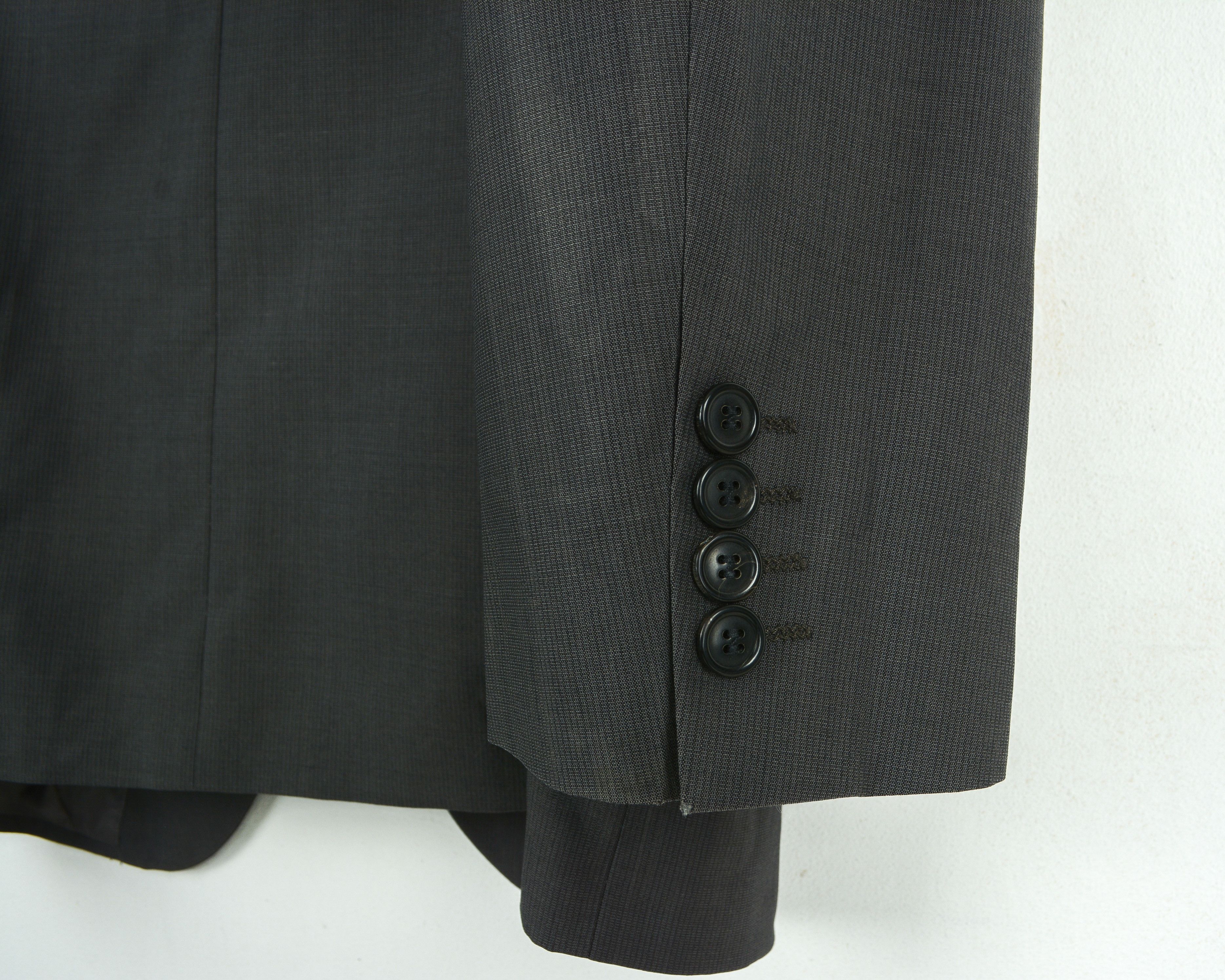 Hugo Boss HUGO BOSS Hudson/Bay Blazer UK 44L Wool Pinstriped Jakko Size 44L - 4 Thumbnail