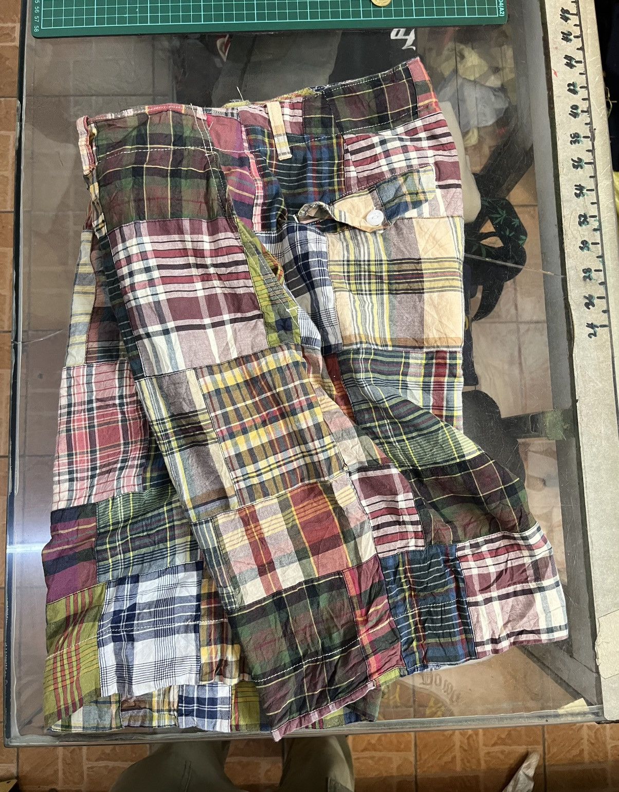 Polo Ralph Lauren Polo by Ralph Lauren Madras Patchwork Short Pants Size US 33 - 7 Thumbnail